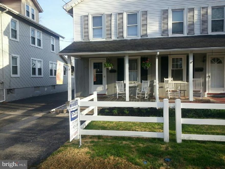 Back on the market, freshly painted and with new carpets, ready to be yours!  A front porch greets you as enter the roomy living room with lots of natural light.  Dining room is spacious with laminate flooring.  Eat-in kitchen has been updated with newer counter tops and updated appliances. Off the kitchen is a back deck that overlooks the yard complete with storage shed and pond.  Three bedrooms with ample closet space and a tiled full bath complete the second floor.  Bonus room on the third floor can be used for storage or finished as a fourth bedroom.  Partially finished basement contains laundry and newer heater and hot water heater.  Flourtown is ranked #5 for Philadelphia Best Suburbs, known for low crime rate and excellent school system. Conveniently located to shopping, restaurants, parks, public transportation and major roadways.  Priced to sell! 1 year home protection plan...
