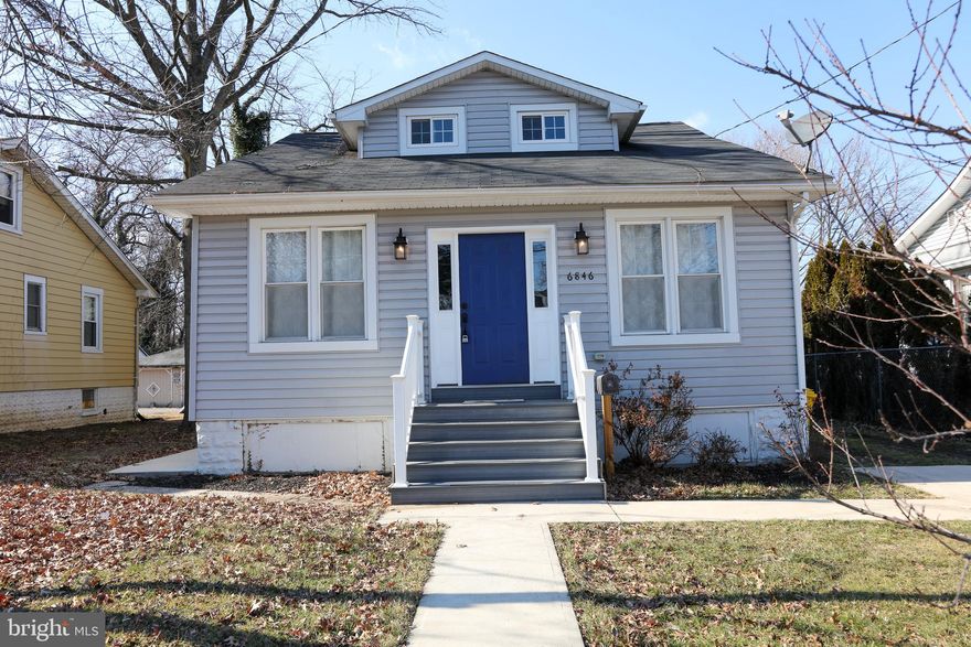 Very nicely updated 3 bedroom 2 full bath Cape Cod available for rent or rent to own option. The main level offers a beautifully remodeled kitchen with stainless appliances, granite counters and center island. There is also a main level primary bedroom, full bathroom and office. The upper level has 2 additional bedrooms and a full bathroom. The lower level is unfinished and offers of storage and laundry room. A huge level back yard with playset that backs to trees and a stream. All applicants over the age of 18 must apply and will be screened for credit, criminal background and eviction history. Please use the Rentspree link for all applications. Convenient to 695, 295, 95, BWI, NSA, MARC.