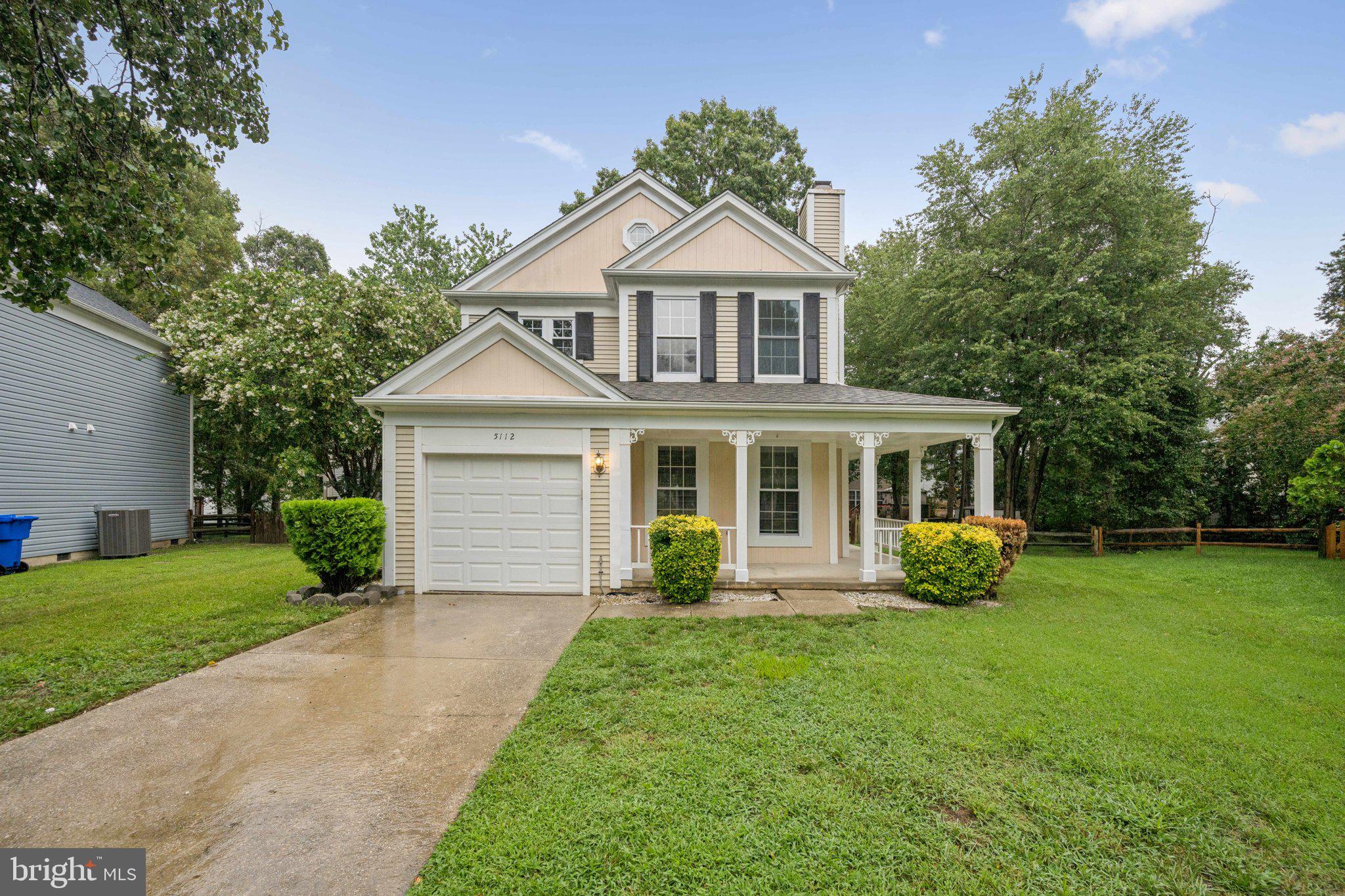 Welcome to 5112 Blacksmith Court, a charming 3-bedroom, 2.5-bath colonial tucked away on a quiet cul-de-sac in the desirable Dorchester community. This well-maintained home features a community center, swimming pools, tennis court and hiking trails. This home provides a bright living room, updated kitchen with newer appliances, and a formal dining area that opens to a spacious backyard deck—perfect for entertaining.
Upstairs, the primary suite includes a private bath and ample closet space, while two additional bedrooms and an updated full bath provide comfort for family or guests. The fully fenced backyard offers privacy and room to relax, and the attached garage with driveway ensures convenient parking.
Ideally located near Route 5, Route 301, and Route 228, with easy access to Branch Avenue Metro (Green Line), this home is perfect for commuters heading to D.C., Northern Virginia, or Joint Base Andrews. Move-in ready and full of charm—schedule your tour today!