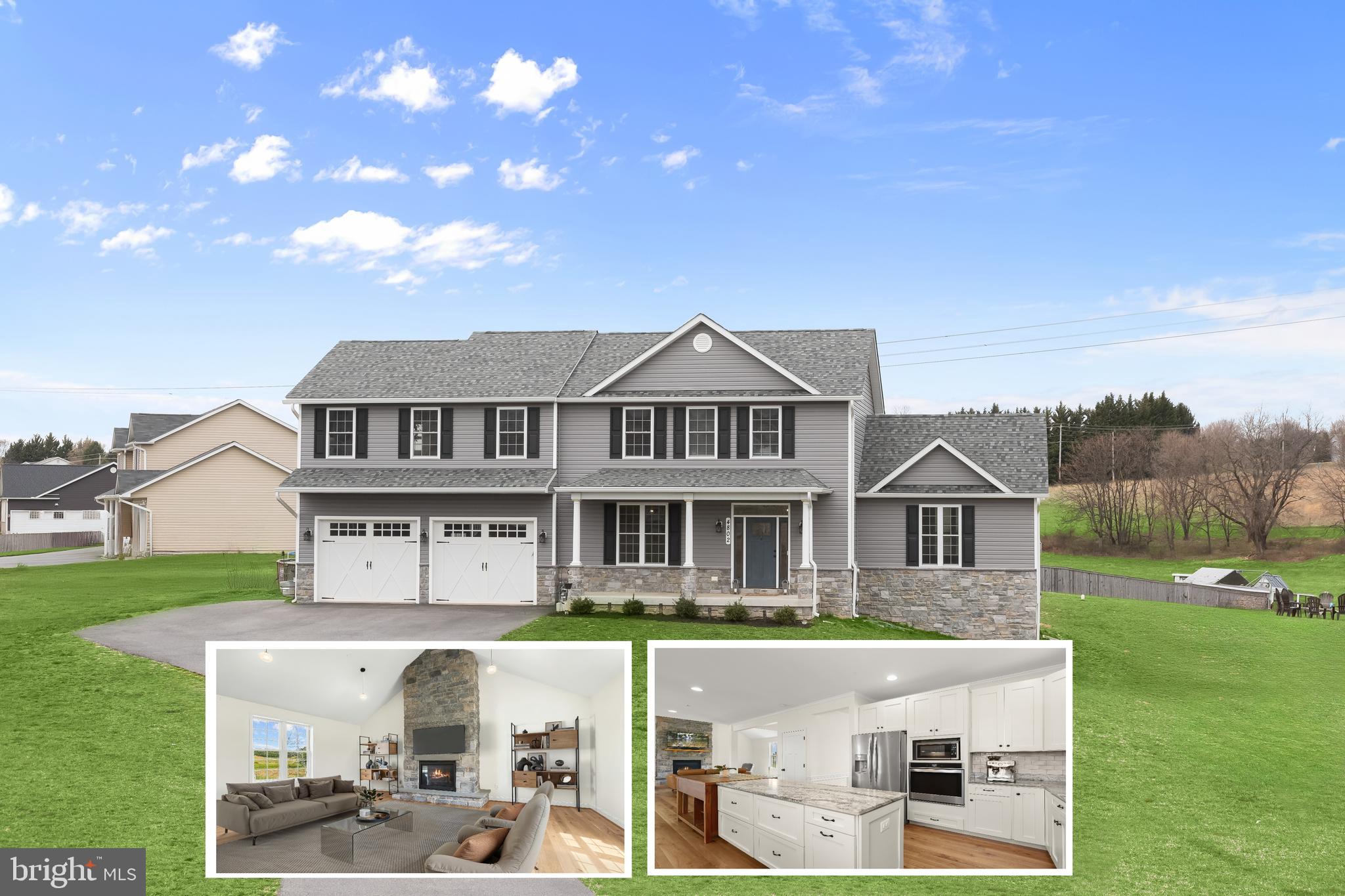 Welcome to this exceptional home in the highly desirable West Oak Fields community of Mount Airy, where elegance meets everyday comfort. Thoughtfully designed and beautifully appointed, this residence showcases an open, airy floor plan highlighted by soaring cathedral ceilings and a dramatic stone-surround gas fireplace that stretches to the ceiling, creating a stunning focal point in the living room. Entertain with ease in the formal dining room, enhanced by rich details including chair railing, crown molding, and classic wainscoting. The gourmet kitchen is a chef’s dream, featuring granite countertops, a large center island, 42” soft-close cabinetry with crown molding, stainless steel appliances, gas cooking, a walk-in pantry, and convenient access to the main-level powder room and attached two-car garage. Gorgeous hardwood floors span the main level, adding warmth and continuity throughout. The sun-filled breakfast room, with its vaulted ceiling and access to the rear deck, provides the perfect spot for casual meals while enjoying views of the backyard oasis, complete with a play area, chicken coop, and fire pit for effortless outdoor entertaining. Upstairs, the spacious primary suite offers a peaceful retreat with hardwood floors, crown molding, a ceiling fan, a walk-in closet, and a spa-inspired ensuite bath featuring a soaking tub, dual vanity, and a walk-in shower. Three additional bedrooms offer plush carpeting, generous closets, and include one with a private ensuite, perfect for guests or multi-generational living. The fully finished walkout lower level adds valuable living space, showcasing luxury vinyl flooring, a full bath, and an expansive recreation room filled with natural light, ideal for entertaining or relaxing. A private office or potential fifth bedroom adds flexibility for remote work or visiting guests. Ideally located with easy access to MD-27, I-270, and I-70, this stunning home places you minutes from local golf courses, shopping, dining, and entertainment. Don’t miss your opportunity to experience the perfect blend of style, space, and serenity!