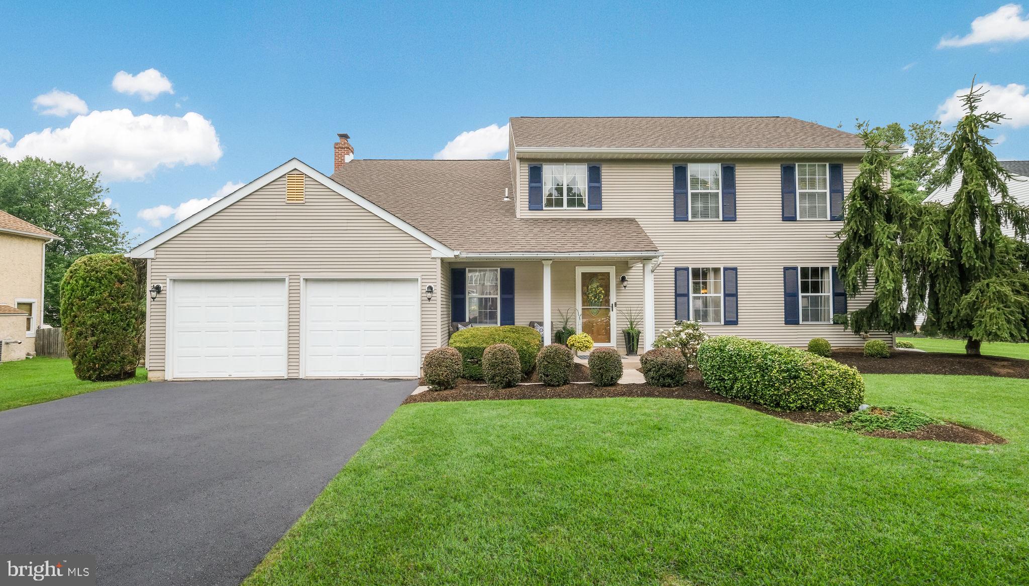 Beautiful Colonial in Award-Winning Pennsbury School District!
Welcome to this well-maintained 4-bedroom, 2.5-bath colonial home located in the highly desirable town of Yardley, nestled in Bucks County and within the top-rated Pennsbury School District. From the moment you arrive, you’ll be impressed by the beautiful landscaping, great curb appeal, and pride of ownership throughout.
Step inside to a bright and airy foyer with updated modern hardwood floors that flow throughout the first level. To the right, spacious formal living and dining rooms offer the perfect setting for entertaining. The heart of the home is found in the back, featuring an updated, warm, and inviting kitchen that opens seamlessly to a sunlit family room with sliding glass doors leading to a large deck and a beautifully oversized backyard—ideal for gatherings, gardening, or simply relaxing.
A convenient laundry room off the family room provides easy access to the attached two-car garage.
Upstairs, you’ll find a generously sized primary suite complete with ample closet space and a stunningly renovated private bath. Three additional bedrooms, each with walk-in closets, share a beautifully updated hall bathroom.
With neutral tones throughout, this move-in ready home is just waiting for your personal touch. Don’t miss your chance to own this gem in one of Yardley’s most sought-after neighborhoods. All this conveniently located to major highways, convenient commuter routes to both Philadelphia and NYC, great local restaurants and scenic parks! Make sure to come see for yourself!