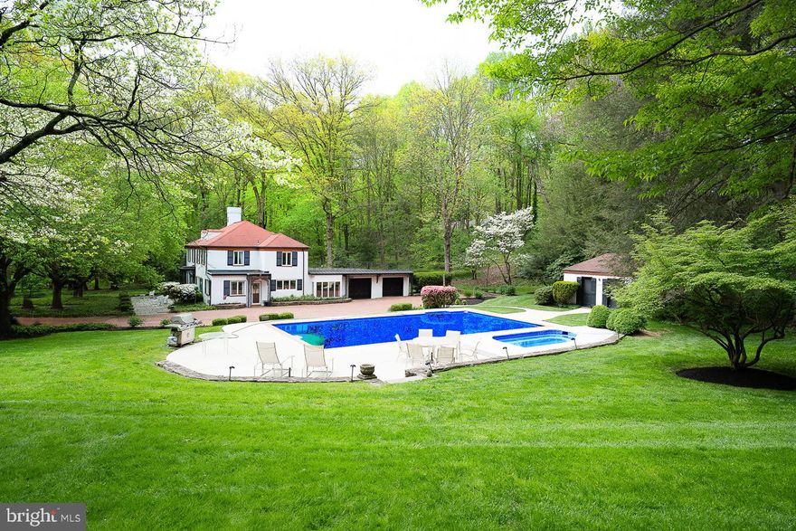 OPPORTUNITY of a LIFETIME!! First time offered in over 50 years! This 7+ acre country estate is nestled in bucolic Westtown Township, the second oldest township in beautiful Chester County. Meander down a brick inlay drive to the sprawling countryside with a 5 bedroom 4.5 bath Manor home complete with a large flagstone front terrace, pool, separate oversized hot tub, his & her cabanas, an enclosed Gazebo with spectacular views of the grounds, and a tennis court! Truly, a property like this no longer exists in developed Westtown Township! There is no shortage of space for indoor/outdoor activities, entertaining, exploring, and it could even be a car collector’s delight with a 2-car attached garage and a separate driveway with a 3-car detached garage! It’s just steps from Penn Wood Elementary school and approximately half mile to the Westtown school! This property was previously subdivided into 3 lots, but recently joined back to 1 parcel. Bring your wildest imagination and turn this incredible property into the home of your dreams!