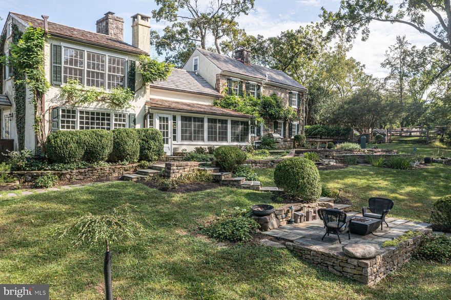 Step back in time while enjoying this Circa 1785 Carversville treasure, gracefully perched high above the scenic Panacussing Creek. Rarely does a home of such provenance and setting become available in this sought-after area. Set on nearly three acres of privacy, the property unfolds with terraced gardens, a sparkling pool with cabana house, and a charming barn with electric, offering endless possibilities for work, hobbies, or entertaining. Inside, the home blends period authenticity with thoughtful updates. Hand-hewn beams, wide plank floors, and original detail echo its 18th-century origins, while the renovated kitchen and baths, and a new cedar shake roof, provide the foundation for taking this home to the next level. This is a residence for those who appreciate the craftsmanship of an antique home, yet envision elevating it with today’s conveniences and personal design. An extraordinary Carversville offering—rare in setting, timeless in character, and waiting for its next steward.