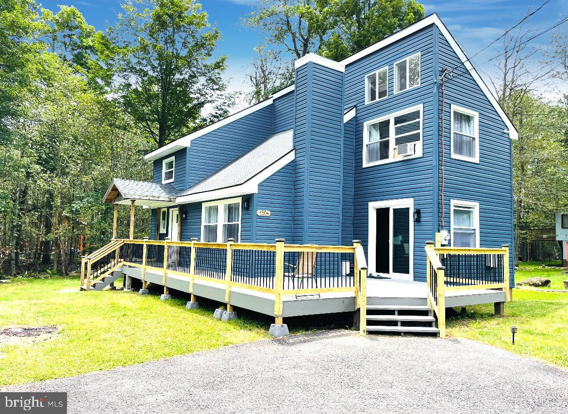 **2 LOTS IN 1! ** 0.5 acre!
FURNISHED!!
SHORT-TERM-RENTALS friendly community!
**The seller will include the installation of A/C split system unit in the living room as a BONUS for the buyer with a full-price offer.**
Tucked into a peaceful wooded backdrop, this welcoming home offers the perfect MODERN convenience. Step inside to soaring ceilings and SUN-FILLED WINDOWS that illuminate warm-toned FLOORS, creating a light and AIRY ambiance.
The OPEN-CONCEPT KITCHEN, outfitted with MODERN cabinetry and generous counter space, flows seamlessly into the living and dining areas—ideal for hosting and everyday COMFORT. Upstairs, flexible rooms lend themselves to restful retreats, remote workstations, or cozy reading nooks.
Outside, an OVERSIZED SPACIOUS YARD invites morning coffee under the trees, seasonal celebrations, and quiet evenings surrounded by nature. Located within A Pocono Country Place, you’ll enjoy access to LAKES, POOLS, TENNIS and BASKETBALL courts, a social CLUBHOUSE, MINITURE GOLF, PLAYGROUNDS, BEACHES, and more!
Whether you’re seeking a FULL-TIME residence, VACATION hideaway, or SHORT-TERM-RENTAL opportunity, this property offers it all—adventure, convenience, and a welcoming community at your doorstep!