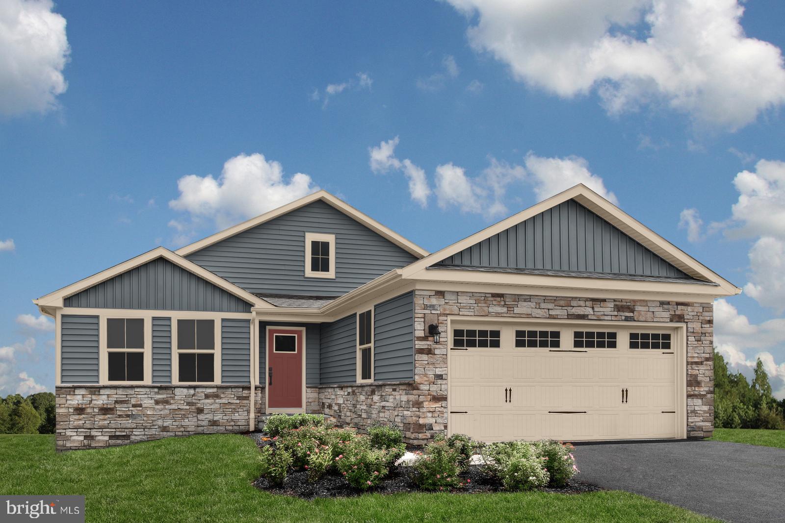 The Dominica Spring in Timothy Branch 55+ Active Adult Community in Brandywine, Maryland. Offering ranch style single family homes with one level living, 3 bedrooms, 2 full bathrooms, a two-car garage, unfinished basement, and an optional covered porch and more.
Timothy Branch is the perfect choice for those who work or play in downtown D.C. Located right off Route 301 and near Route 5, and close to the Capital Beltway.
Other floorplans and homesites available. Homesites subject to lot premiums. Photos are representative only.