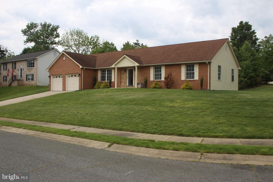 Great Location! Spacious Rambler with tons of natural light.  Offers large rooms and 2 master suites. Large open kitchen, sunken family room, formal living or dining room, new carpet, fresh paint, new lighting fixtures, remodeled master bathroom, low maintenance yard, large 2 car garage, all on ONE level.  New A/C unit as well. Home is too clean to believe. You'll want to come see this beauty.