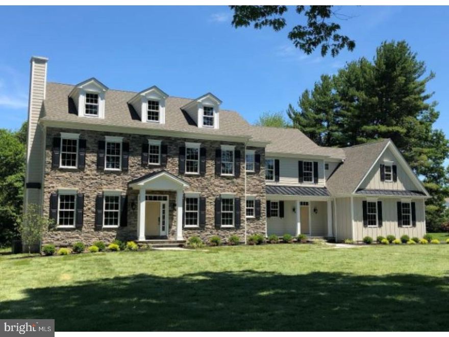 Marc Salamone Homes presents a 4,400 SF custom home on 4 acres of land in Lower Gwynedd! This estate boasts 4 bedrooms, 3 bathrooms with powder room, gourmet kitchen with breakfast room, dining room, living room, 2-story family room, and a first-floor study. Featured upgraded finishes include field finished hardwood floors on the first floor as well as the second-floor hall, crown molding and coffered ceilings, custom all tile shower in the owner's bathroom, second floor laundry, three walk-in closets in the owner's suite, oak staircase, three car garage, and two gas fireplaces. Located minutes from popular restaurants and shopping areas, 713 Brushtown Road is the premier location for those looking for a private home setting that is in proximity to all that Lower Gwynedd and its surrounding areas has to offer!