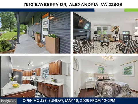 7910 Bayberry Drive, Alexandria, VA MLS: VAFX2234422