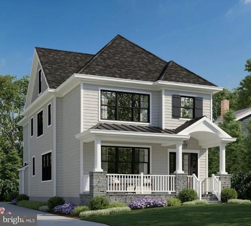 Looking for the best of both worlds where small town meets city and modern living?  Another pristine custom built home is coming soon to Narberth Borough on one of the best streets in town. The fantastic Rayer Home Builders, offers stately craftsmanship and if you get in soon, buyers can choose their own luxury materials and high-end finishes exterior as well as interior.  Imagine, upon entering the front door, you will immediately be drawn to the grand hall foyer with 8 foot tall custom-built doors with see-through glass windows, an open floor plan, gorgeous picture windows with natural light shining through, gorgeous hardwood floors, wainscoting and crown molding boasts throughout. The first floor includes formal living room/study for those looking for extra space during Covid, a spacious formal dining room to host dinners for guests, an open concept gourmet kitchen with 7 foot island, stainless steel (Thermador) appliances, eat-in breakfast nook area, and great family room with gorgeous coffered ceilings with gas fireplace. First floor also features a powder room, spacious pantry, ideal mudroom with custom built-in cubbies that leads out to a beautiful stone patio and driveway, perfect to bring in groceries and muddy boots  through. The back yard has enough space for gardening space or play set. Second floor offers a great master suite with beautiful mill work as the back drop, large en-suite bathroom and walk-in closet, two great size bedrooms with a Jack and Jill bathroom, large linen closet and a laundry room with wash tub that is convenient to your needs. Third floor offers two more spacious bedrooms that can be used as office space or extra guest rooms along with a hallway bathroom. The very large basement will have 12+ft Ceilings and option to finish. Impressive curb appeal will complete the exterior with a beautiful stone front porch, James Hardie siding, and shingle roof, yard, driveway and garage. 5 minute walk straight into Downtown Narberth, playgrounds and Award Winning Lower Merion Schools. Enjoy everything this house and community has to offer! Sample photos of the builder's work included will have similar interior features and finishes. Taxes and assessment TBD. This home isn't built yet but you can drive by the lot or make a private showing with listing agent.