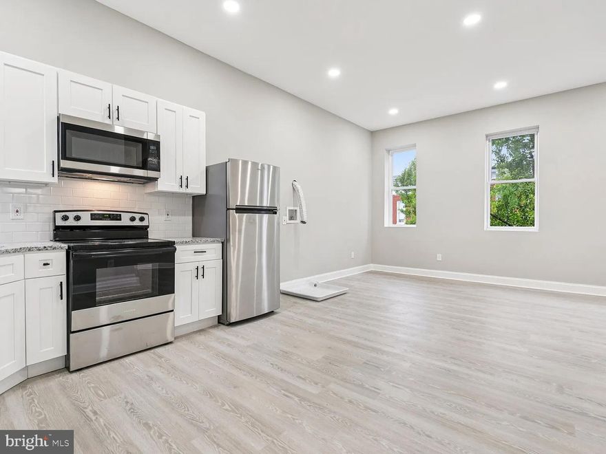 Unit 3 Large Studio Apartment | Harlem Park, Baltimore

Welcome to your stylish new home in a fully restored historic rowhome in Harlem Park. This large studio (517 sq. ft.) offers the perfect mix of modern convenience and historic charm ideal for young professionals, graduate students, and traveling professionals alike.

Features:

- Spacious open-concept layout with tall ceilings and oversized windows
- Luxury vinyl plank flooring, recessed lighting, and fresh designer finishes
- Upgraded kitchen with quartz-style countertops, stainless steel appliances, and subway tile backsplash
- Three large bedrooms, ideal for work-from-home or shared living
- 1.5 baths, including a half bath for guests and a full bath with tiled shower surround
- In-unit washer & dryer for ultimate convenience
- Efficient mini-split heating & cooling system for year-round comfort

Location:

- Minutes from UMMC, Johns Hopkins, Penn Station, MARC Train 
- Easy access to downtown Baltimore dining, shops, and cultural venues
- Close to Patterson Park, Druid Hill, and other dog-friendly parks

Lease Terms