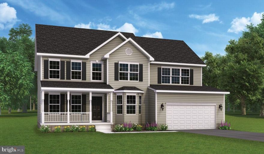 Welcome to the Monterey, a stately new model by J.A. Myers Homes built for large families who want lots of modern features. The spacious three floors feature every room you can think of for a growing family. The first floor welcomes you with a full porch and foyer open to above that connects to the living room, dining room, family room, and stairway to the second floor. There is a central powder room and an office with a beautiful bay window. The kitchen has tons of built-in storage space and breakfast nook with sliding doors that could lead to an outside deck or patio. Upstairs, you will find a total of four large bedrooms, each with closet space and easy access to the bathroom along with a hobby room. The owner’s suite is quite large and beautiful with three front windows, a huge walk-in closet, and a full bath. Engineered hardwood throughout !
Builder's Model Home located on site at 11 Flint Drive Hanover, PA. Please contact us today for more details! Open Daily 10am to 5pm! Please Note - Photos may show additional options. Incentives may be available with use of Builder Preferred Lender and Title Company.