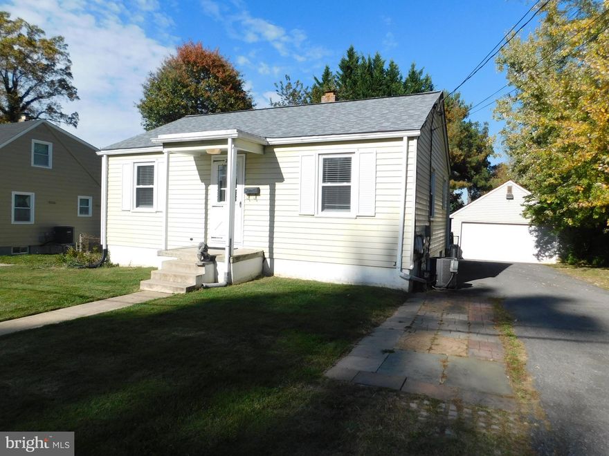 Immaculate 2+ bedroom single family home with finished basement, spacious detached two car garage and deck overlooking large rear yard.   Freshly painted, new carpet on main level.  Updated full bathroom on main level.  Opportunity to further improve the basement, which has a rec room and laundry room.   Check out the virtual tour!