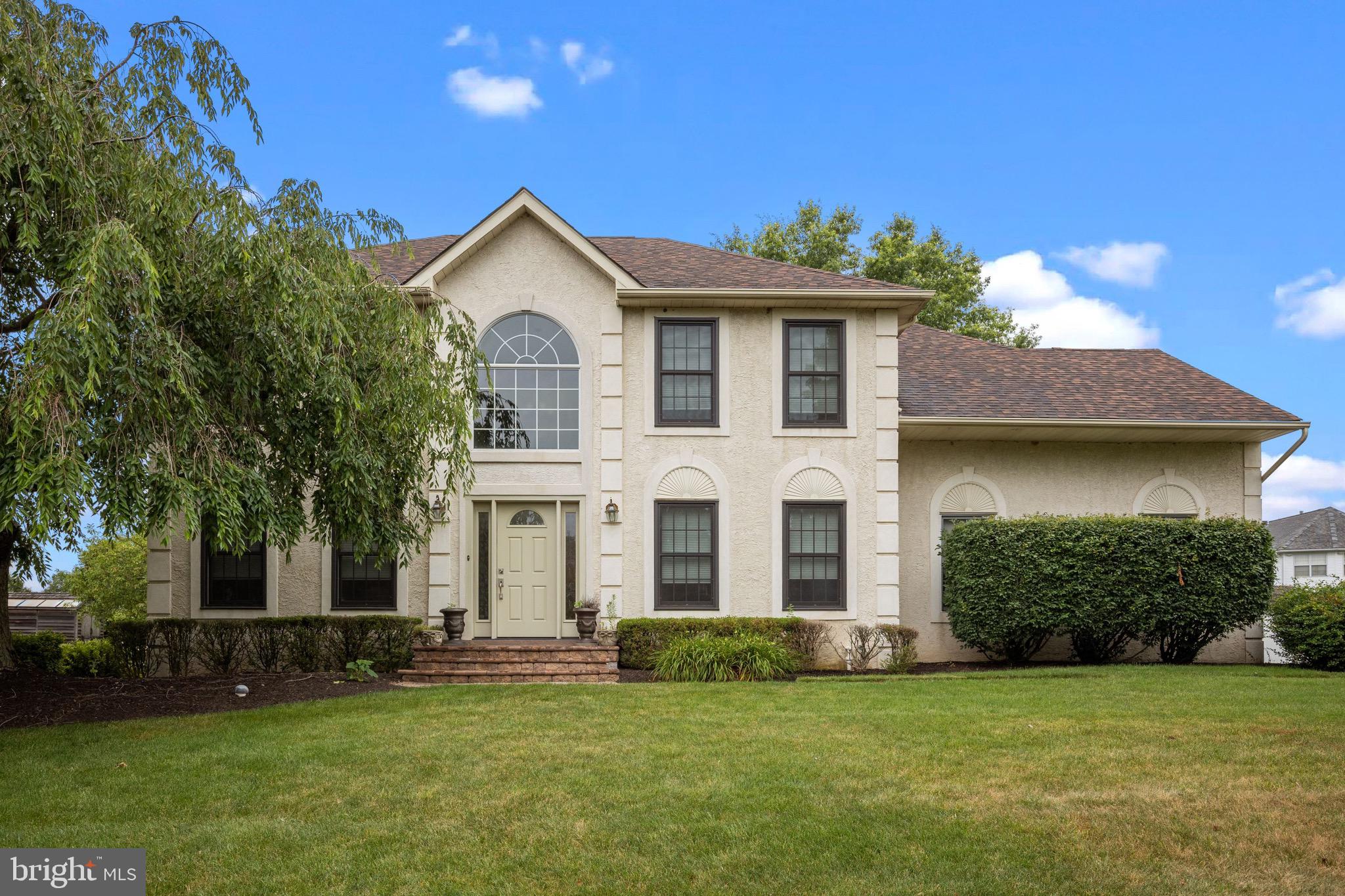 Rarely offered rental in Pennsbury School District, Hidden Oaks , Yardley, Pennsbury. This beautifully maintained home is ready for its next tenants. Downstairs features an open eat in kitchen, a large 2 story family room, formal living room, a separate dining room, first floor office, laundry room. Upstairs features 3 spacious bedrooms, a full hall bath, a massive master bedroom with sitting area with plenty of closet space, and a updated master bathroom. This home also has a full unfinished basement. This home is freshly painted through out, brand new carpets , new Marvin windows & doors, brand new custom blinds through out. First, Last, and One month security deposit due. No pets. Landlord will take care of lawn care, and pest control. Trash included.