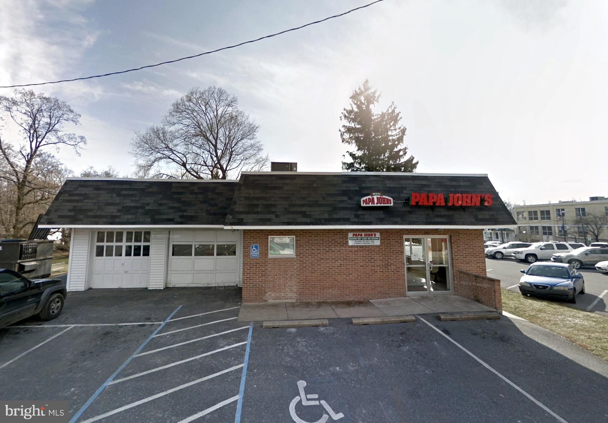 Property is also available for sale through a separate listing. Located at 250 S. Cherry Alley in Elizabethtown, PA, this 1,200 square foot space is directly adjacent to Papa John’s Pizza and offers a flexible opportunity for a variety of users. Currently configured as garage space, it is well-suited for light industrial, storage, or other back-of-house operations. The space can also be converted into a vanilla box for retail, service, or other customer-facing business uses that would benefit from the location and neighboring national tenant. The property includes eight private parking spaces, with a large municipal lot next door offering ample additional spaces for customer convenience. Zoned Central Business District, the location supports a wide range of permitted uses in a walkable, established commercial area.