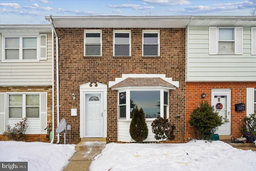 Great location! Brick-front  Townhouse featuring 3 bedrooms and 3.5 bathrooms, priced to reflect its condition and offering excellent potential with some TLC. Main level includes Pergo flooring, living room, kitchen/dining combination with granite countertops, backsplash, powder room, and sliding door to concrete patio with shed.

Upper level offers primary bedroom with full bath, linen closet, two additional carpeted bedrooms, and full hallway bath .Partially finished basement includes den, full bathroom, Pergo flooring, and washer/dryer.

Convenient to the Golden Mile, major highways, shopping, entertainment, and downtown Historic Frederick City. Easy to show! Contact cheerful, helpful listing agent with questions.