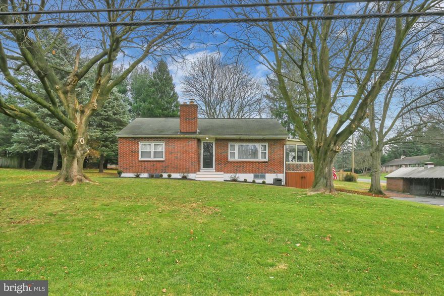 Beautifully maintained brick Rancher in Northern Lititz. 2 bedrooms and full bath on main floor. Basement features a wood burning fireplace, a bar that can stay or be removed, and hookups for washer/dryer. Large backyard,  2 car garage plus carport, sunroom and deck. Great location just minutes from all the action in downtown Lititz.