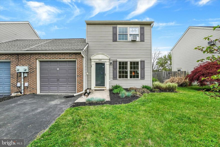 Welcome home to beautiful Stonebridge Crossing neighborhood! This turn-key home boasts new luxury vinyl plank flooring in the living room. The kitchen is equipped with a new refrigerator, sink and garbage disposal, along with stainless steel appliances and durable luxury vinyl plank floors. Step outside onto the large deck that offers views of the lovely stream below, a perfect & private place to sip your morning coffee or relax after a busy day. A mudroom with laundry and convenient half bath (with new fan) completes the main level. Upstairs there are 2 nice-sized bedrooms and an updated hall bathroom. Newer roof (2018) for peace of mind. Close to main highways, shopping restaurants, shopping and parks. Don’t miss the opportunity to make this one yours!