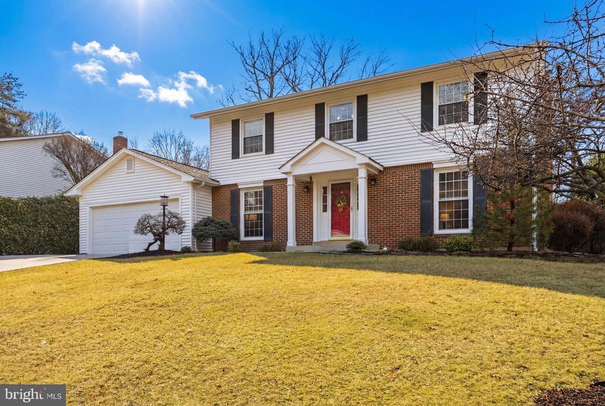 Welcome to this beautifully maintained 4-bedroom, 3.5-bath home offering over 3,100 square feet of comfortable living on nearly half an acre — one of the largest, flattest lots in the neighborhood.

The heart of the home is the renovated eat-in kitchen, featuring custom cabinetry with self-closing drawers, double floor to ceiling roll-out pantries, and stainless steel appliances to include a brand-new refrigerator—perfect for cooking, entertaining, or enjoying a morning coffee. Crown molding and chair rail details add elegance to the formal living room/parlor and dining rooms, while a cozy family room with a gas fireplace invites relaxing evenings with loved ones.

The primary suite is a true retreat, easily fitting a king-size bed with a sitting area, a private bath, and two walk-in closets for all your storage needs.  

The large fully finished basement offers a bathroom, a 16+ foot custom built-in bookcase with TV space, a 20-foot pantry, and a 10-foot built in desk area.  This room is ideal for working from home, hobbies, or play.

Step outside onto an oversized cement patio to enjoy the privacy fenced backyard with a stone fire pit (2020), a large wooden shed (2024), and a manicured lawn that bursts with beautiful flowers in the spring, creating a welcoming, picturesque setting perfect for entertaining.  The oversized patio wraps around to the front of the house where you will find a 2-car garage with an additional side parking spot, and a charming front portico to complete the inviting exterior.
Located in the vibrant, sought after community of Winston Knolls, this home is within the West Springfield High School pyramid and walking distance to Orange Hunt Elementary, the only German immersion school in Fairfax County. Three pools, plenty of greenspace, grocery stores, restaurants, parks, and playgrounds are all nearby, with Metro bus access for an easy commute to Fort Belvoir, the Pentagon, or D.C. Space, comfort, and a sense of belonging await here.