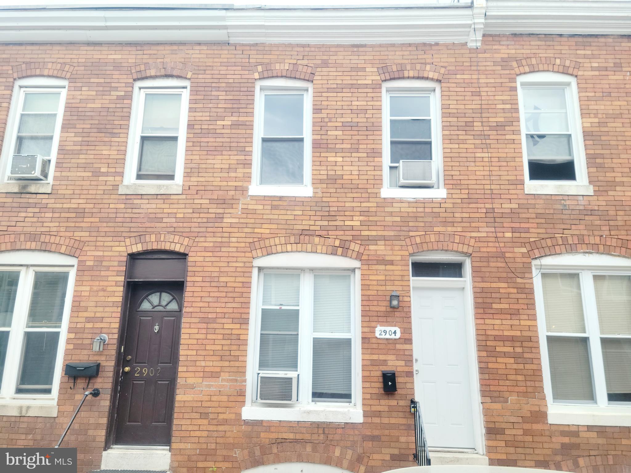 Ready for new tenant! 3 level row-home in quiet Baltimore neighborhood. Basement is unfinished but has a 1/2 bath and laundry. Deck off of Kitchen in rear. Fenced backyard.