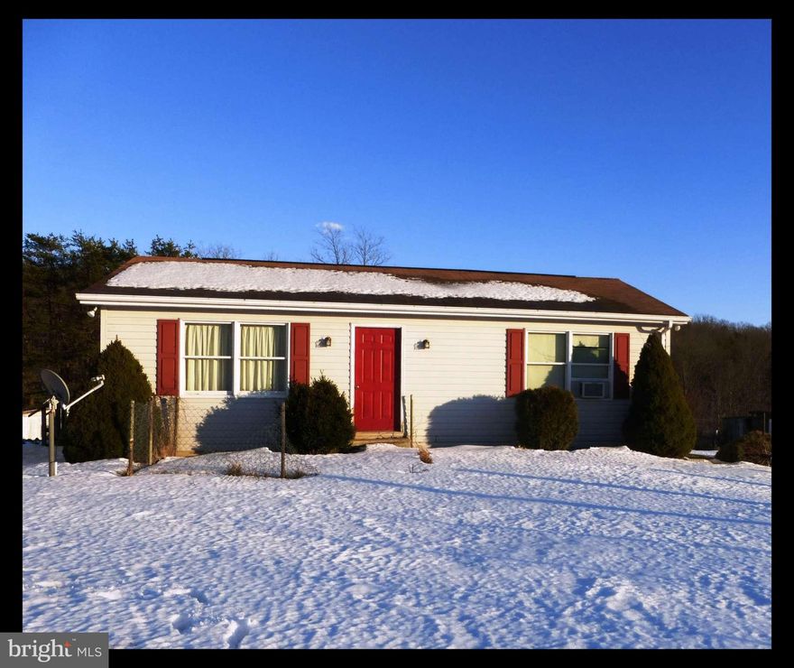 What a great potential this unique property offers; Wonderful location just right off 522,Only 2.5  miles to Virginia line, 3 separate lots totaling 8.69 acres, ALL UNRESTRICTED. Bring your horses, chickens livestock,start your organic farm. This well-built rancher has full walk out basement.  With some TLC this could be your private heaven. Short Sale, 3rd party approval needed