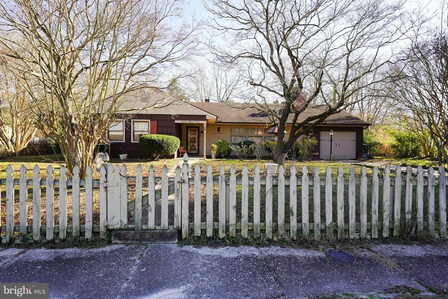 Custom built in 1958 for his family by a construction superintendent of the J. Roland Dashiell & Sons Construction Company, this shingle-clad charmer - complete with  that icon of Americana: the picket fence - is bursting with good energy.  With three bedrooms, two baths, and generously sized rooms this home is just waiting for your personal stamp of improvement. This American Dream includes an inground pool, one car attached garage, shed, and gardens full of native specimen plantings. 

The minute you walk into this home you know that it has been loved, seen good times, and is ready for you to continue that tradition.

(This home is part of an Estate and is being sold AS-IS.)