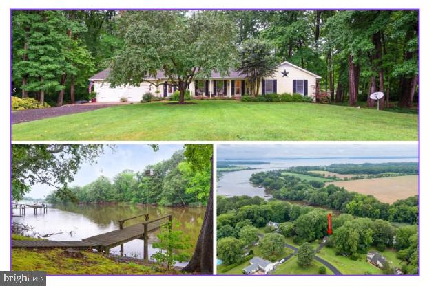 Lovely waterfront retreat in the sought-after Recovery community of Centreville - Eastern Shore. Nestled on 1.15 acres at the end of a quiet cul-de-sac, this single-level gem is surrounded by mature trees, lush landscaping, and serene water views at the headwaters of Grove Creek — a setting that instantly puts you at ease. The expansive rear deck, hot tub, and screened-in porch create the perfect space for entertaining, relaxing, or enjoying Eastern Shore crab feasts. At the water’s edge, a private pier invites you to kayak, fish, enjoy bonfires, or simply watch the sunset. Inside, you’ll find 3 bedrooms and 2.5 baths, with thoughtful updates in recent years. The spacious living room, with custom built-ins, is ideal for unwinding, while the cozy family room offers a fireplace and tranquil water views. The eat-in kitchen is a chef’s delight, featuring granite countertops and custom cabinetry. Additional highlights include: Full-house generator, Oversized, 2-car garage with front entry and an Inviting front porch. Located just 10 minutes from Downtown Centreville, you’ll enjoy charming tree-lined streets, a local brewery, library, restaurants, shops, the historic courthouse, a new YMCA, and the scenic town wharf with kayak launch, boat slips, playground, picnic pavilions, and walking/bike trails.
Too special to miss — welcome home!