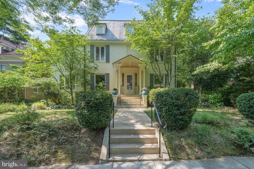 Welcome to 3718 Harrison Street, a captivating residence nestled in one of Chevy Chase’s most enchanting and coveted neighborhoods! This meticulously maintained home is enveloped by lush greenery and vibrant floral displays, creating a stunning landscape that envelops you in the serenity of a private retreat. At the heart of this oasis is a shimmering pool, which harmoniously blends urban charm with the soothing tranquility of nature.

As you step through the inviting foyer, you are greeted by a warm and welcoming ambiance that feels like a gentle embrace. The expansive living room beckons joyful gatherings, adorned with a charming fireplace that exudes a cozy glow, making it the perfect haven for memorable evenings filled with laughter and love. Just off the foyer, an elegant formal dining room awaits, thoughtfully designed to host everything from intimate dinners to grand celebrations, replete with delightful architectural details that elevate each meal into a cherished occasion.

A delightful surprise lies in the sunroom, a tranquil sanctuary bathed in natural light from expansive windows, where you can savor the beauty of the outdoors year-round. One of the home's highlights is the sun-kissed deck that flows effortlessly into a sprawling outdoor area, adorned with a stunning pergola. This picturesque setting invites al fresco dining, lively gatherings, or simply unwinding amidst the lush beauty of your surroundings.

The inviting eat-in kitchen serves as the heart of the home, featuring a delightful island that sparks culinary creativity. With chic Corian countertops and a tasteful backsplash, this kitchen transforms cooking into an inspiring and joyous experience. A large sliding door presents breathtaking views of the flourishing garden, ensuring that every meal feels extraordinary. For added convenience, a well-placed powder room is just off the kitchen.

The sunken family room, visible from the kitchen, boasts an open-concept layout that perfectly balances relaxation and entertainment. Ascend to the second level, where you'll find four inviting bedrooms, each thoughtfully designed for ultimate comfort and peace. The owner’s suite is a serene retreat in itself, offering access to a tranquil second-floor outdoor area, which is perfect for indulging in quiet moments or creating a personal sanctuary. A cozy sitting area or dedicated home office adds to this suite's allure, while a second full bathroom enhances the second floor’s functionality for your family's needs.

On the third floor, discover two charming dormered bedrooms and a full bathroom, ideal for accommodating a growing family or visiting guests. This Chevy Chase treasure elegantly marries sophistication with practicality, making it truly exceptional!

The spacious, unfinished basement offers generous storage solutions and houses a washer and dryer, ensuring you have ample space for life’s necessities. You’ll also appreciate the convenience of a one-car garage with a side entrance, perfectly positioned within your garden oasis. All of this is just a leisurely stroll from vibrant shops, delectable restaurants, and a variety of transportation options. With quick access to Connecticut Avenue, your commute will be a breeze.

This isn’t merely a house; it’s a vibrant lifestyle awaiting your embrace. Welcome home to the life you’ve always envisioned!