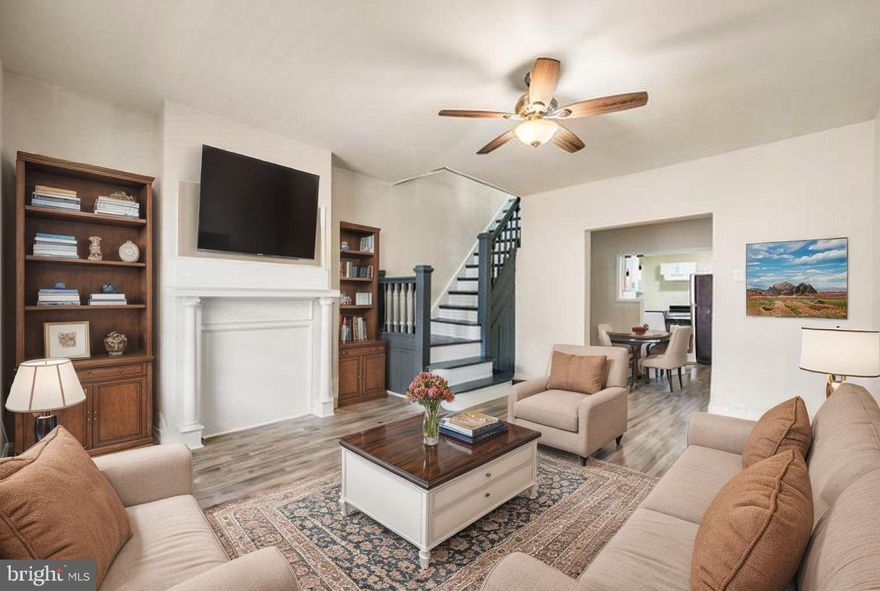 Welcome to 5832 Walton Avenue, located in an UP-AND-COMING neighborhood of Cobbs Creek in West Philadelphia and minutes away from Center City—this beautifully renovated 3-bedroom, 1-bath townhouse blends classic 1920s architecture with modern updates. Featuring 1,062 sq ft of light-filled living space, the home offers a formal dining area and a contemporary kitchen that opens to a private backyard—perfect for relaxing or entertaining. Upstairs, you'll find three bright and comfortable bedrooms along with a fully updated bathroom boasting elegant marble flooring. The finished basement is ready to become your favorite movie theater, offering the perfect space to create a cozy home cinema or media room, while still allowing room for laundry and extra storage. Whether you're a first-time buyer or looking to settle into a move-in-ready home, this property delivers comfort, style, and value—and is a great fit for the Philly First-Time Home Buyer Program, with up to a $10,000 Philadelphia Grant PLUS up to a 5% FORGIVABLE LOAN. I definitely recommend speaking with your loan officer to learn more about these fantastic benefits. Conveniently located just minutes from Center City Philadelphia and close to public transportation, parks, schools, and shopping, it sits on a 1,062  sq ft and offers plenty of street parking. Don’t miss your chance to make 5832 Walton Avenue yours!