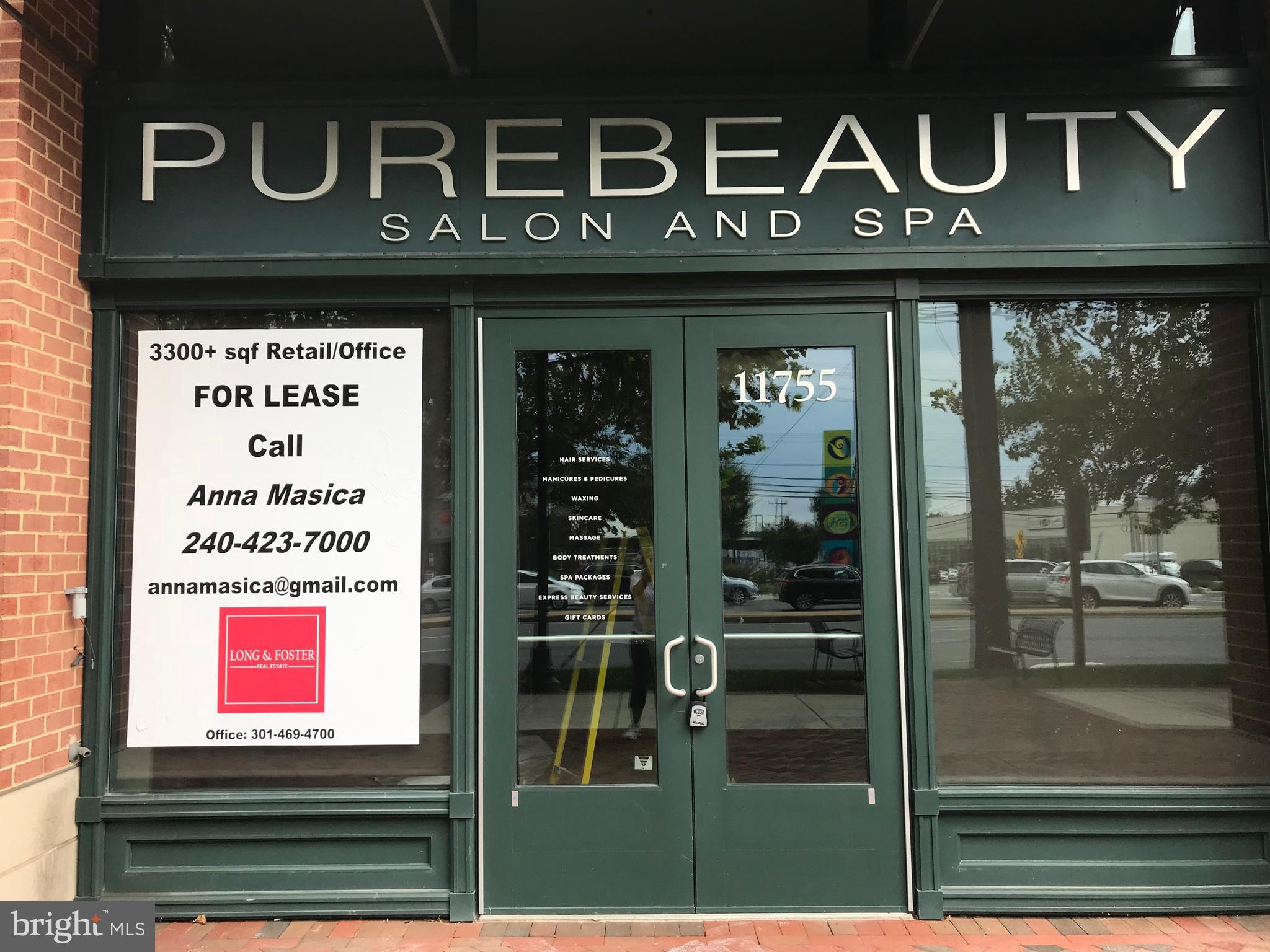 One of the last opportunities to won you own commercial store front space on Rockville Pike! with street exposure. This unit is across the road from Pike and Rose shopping center. On block from White Flint Metro. Space offers over 3474 sq-ft NOT included the finish space in mezzanine. The Spa equipment included in the price of SPA/SALON BUT can be converted for your personal use! Space included 18 assigned parking space. Easy to show.
