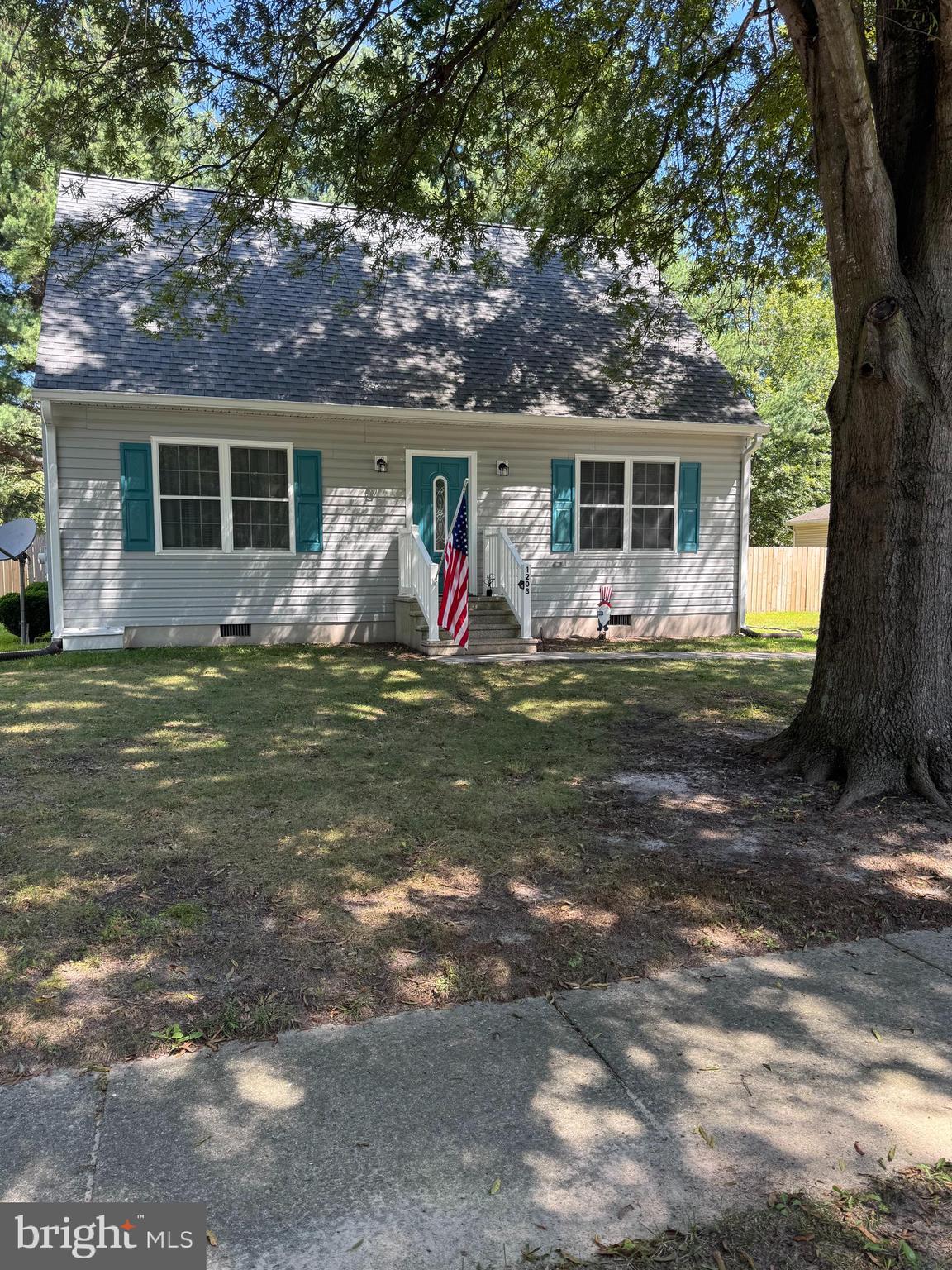 Take a look at this charming 4 BR 2 Bath Cape Cod. Many improvements have been done to make this place your sweet dream. The kitchen has all new cabinets with a new gas range and Corian countertops and the living room has new vinyl flooring. The kitchen and the dining area overlook the new contracted deck that leads to the large backyard with 2 sheds, 1 being new (2023), along with new fencing. The owner replaced all A/C and heat ducks, as well as the sump pump in crawlspace. The shutters and front door are freshly painted with the addition of new front porch lights installed. Leaf filters were installed on the gutters of the home. A property survey was done as well. This home is a MUST SEE!