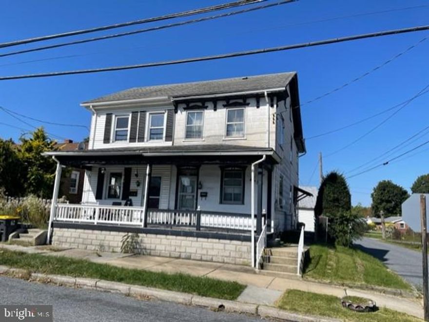 Tremendous opportunity in Robesonia, Berks County. Two story semi-detached single family home features a fenced yard and detached two story garage. Property has a front porch and rear patio area. Interior first floor has living room, formal dining room, and kitchen. Upstairs there are three spacious bedrooms and a full bath. Unfinished attic and basement for more than enough storage. Conrad Weiser School District. Home is off Rt 422 and is within 20 minutes of everything.
