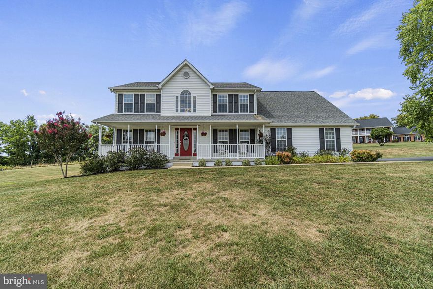 Welcome to 340 Fairview Drive! This home has been meticulously maintained and updated by these owners, now ready for you! Set on almost 2 acres on a cul-de-sac, the views will take your breath away and there is plenty of room for outdoor living and playing. The front porch is perfect for sitting and relaxing. The two story foyer with central staircase welcomes you in with beautiful hardwood floors and lots of natural light. A private office or music room is at the front of the house. A formal dining room with tray ceiling and large windows is great for entertaining. Updated kitchen with bay window and eat in area overlooks large backyard. Oversized informal living room with wood burning fireplace connects to outdoor deck. An updated powder room is on the main level as well. The three car garage connects to the kitchen for easy access. Upstairs there are four total bedrooms with a full hall bath and the primary suite has large vaulted ceilings, connected primary bath. The upper level hosts a laundry room which includes commercial size washer and dryer. The lower level is completely finished with a large home office, a full bath, another informal living room with walkout to the yard a bonus hobby room and storage! Let's talk updates: HVAC 6 years old, Roof, gutters, siding and deck 5 years old, UV light on 100 gallon water filer 2022, Water Softener 2020, Kitchen appliances less than 5 years old, Commercial size washer and dryer are 8 years old, Septic pumped in October 2022