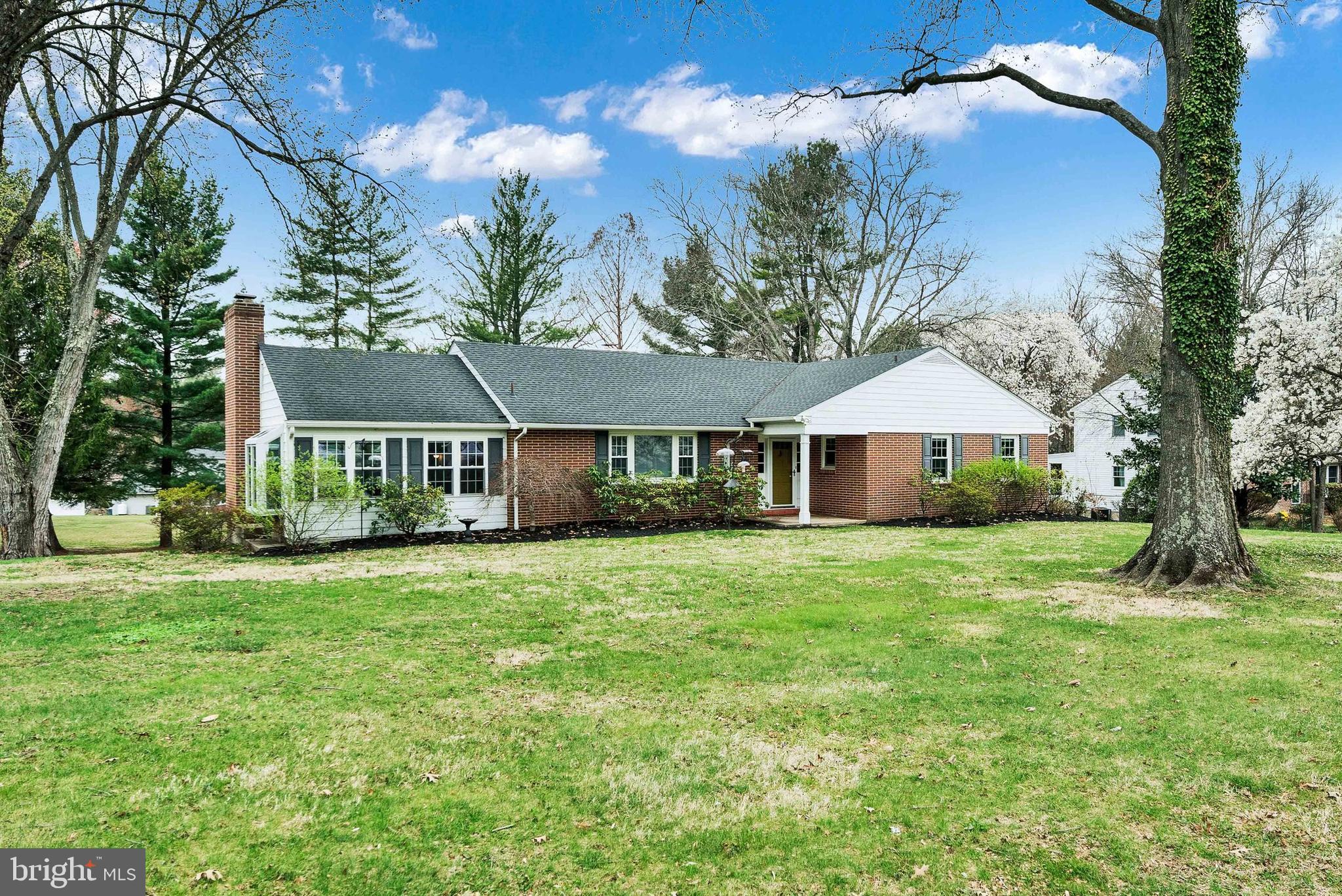 Impeccably maintained rancher in West Chester Borough's Roslyn neighborhood and in West Chester School District. Located approx. 1 mile to downtown. Incredible in-law suite on the bright lower level with an additional approx. 1000 sq ft boasts a full new bath, full kitchen, large family room area and a private entrance. The garage measures 672 s/f and the new garage doors measure 8 'x 8' which allow for a pick up truck.
The home sits on almost 3/4 of an acre with a deep lot allowing for maximum backyard privacy. The home's exterior is maintenance free with Hardie Board siding and brick and boasts a new roof, new windows, gutters, soffits, very large new deck with new patio doors, and brand new driveway with extra large parking area. Security lighting around the perimeter. Hardwood floors on main level, new carpets being installed 4/18 in upstairs level.
Just pack your bags and move into this West Chester gem. It truly is move in ready!