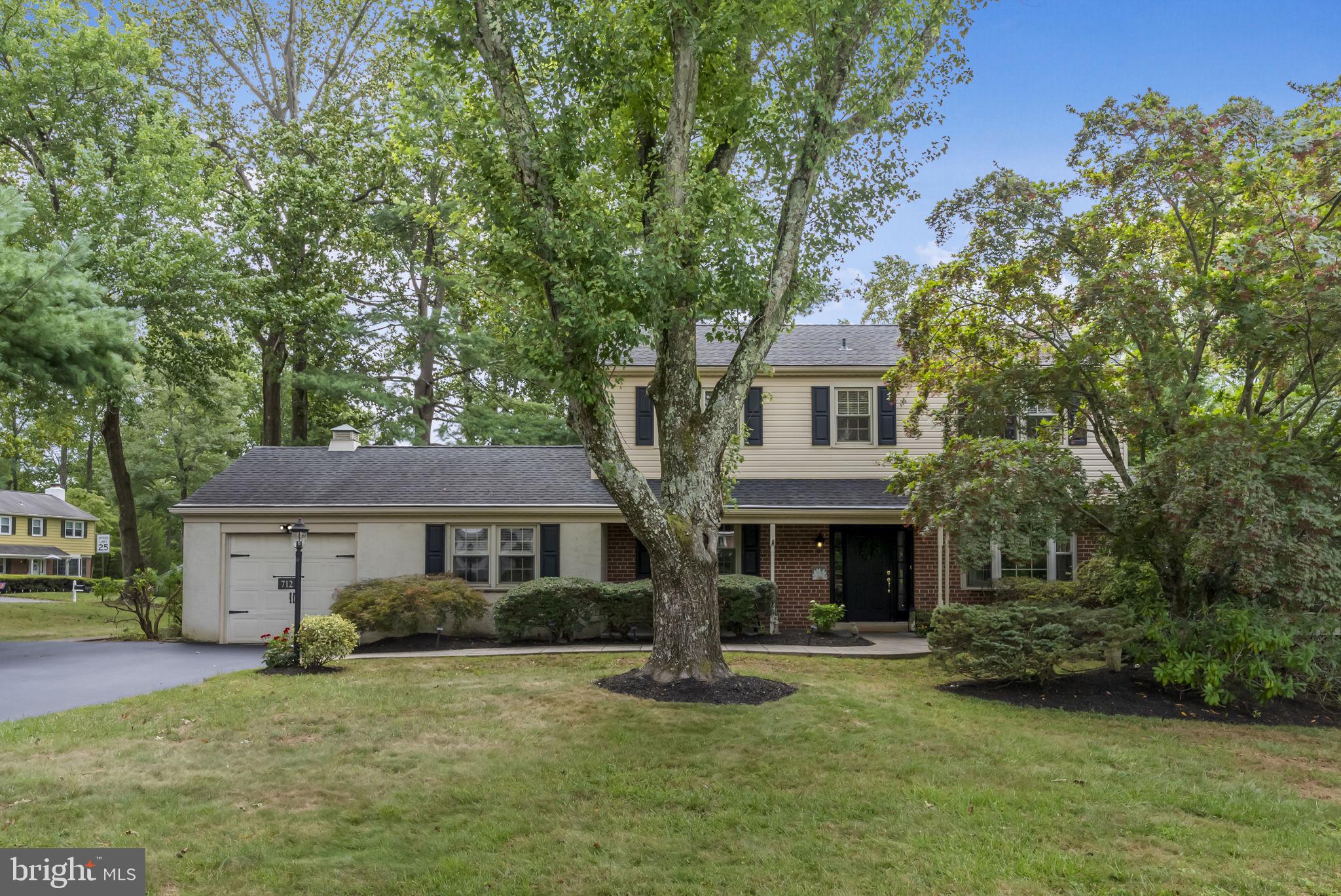 Welcome to 712 Daisy Lane, where all who enter feel at home! Situated on a large corner lot, this 4-bedroom, 2 1/2-bath home in the highly desired Falconcrest neighborhood is ready for new owners. Entering this center hall colonial you will find a large living room with french doors to a screened-in porch, formal dining room and nicely updated kitchen. In the warmer months, the screened-in porch becomes the heart of the home... perfect for relaxing, dining, hosting lively parties, or just enjoying coffee on a quiet morning - this is where it all happens! Beyond the kitchen is a comfortable family room with sliders to a private patio. A conveniently located powder room completes the first floor. On the second floor you'll find the primary bedroom with ensuite bath, 3 additional bedrooms and an updated hall bath. All bedrooms have ceiling fans! There's also a partially finished full basement where you'll find laundry and plenty of storage. The fenced-in yard is large and includes both a private patio area and a deck for grilling as well as a nice sized storage shed for bikes and garden tools. One year Home Warranty is being provided at Settlement. Homeowner is a licensed Realtor.