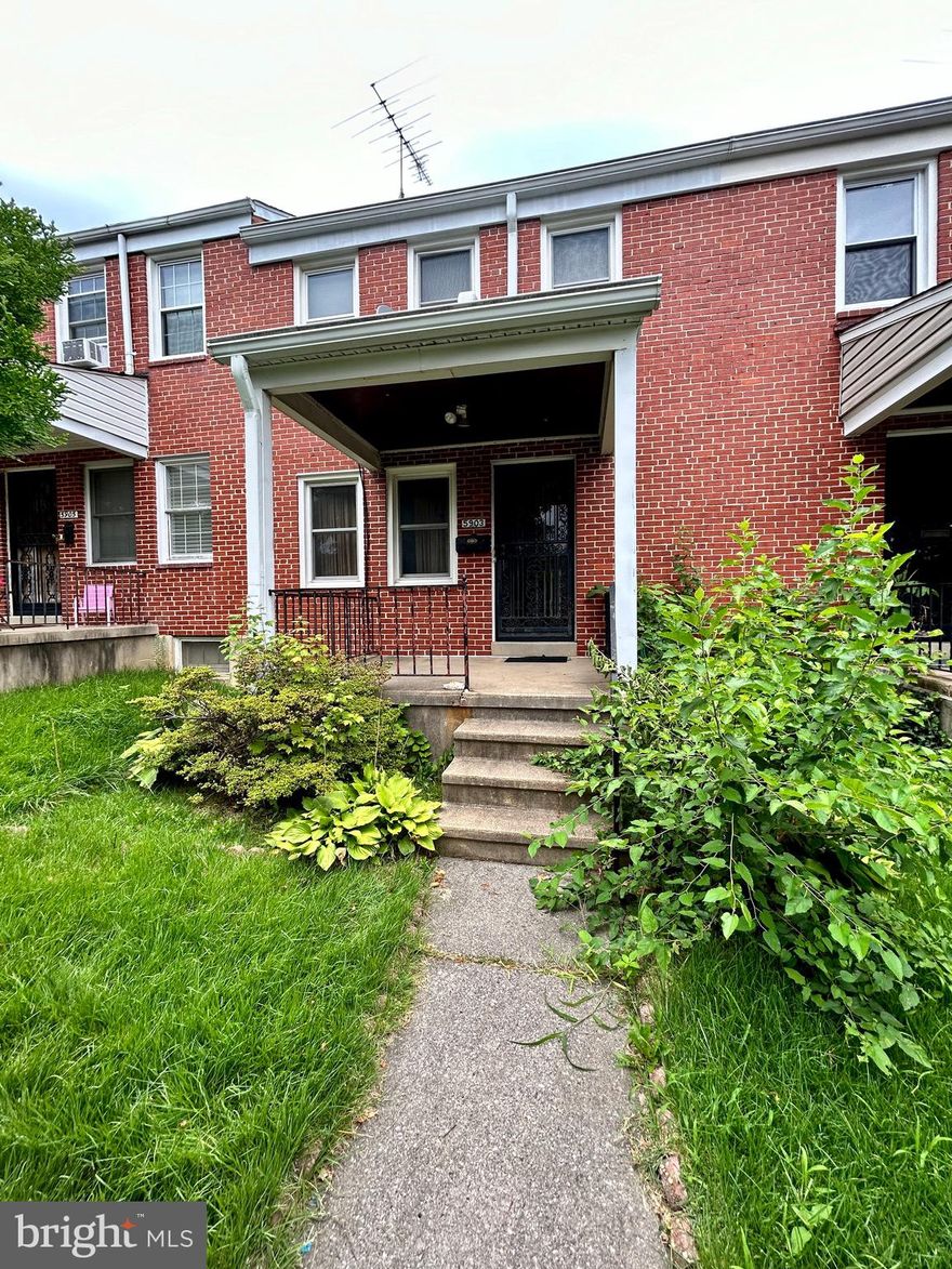 *MULTIPLE OFFERS RECEIVED- offer deadline Sunday at 8 pm. Pls submit highest & best. LOCATION LOCATION LOCATION!!! This home has been loved throughout the years and its ready for a new owner! Home features include a covered front porch which overlooks the community, hardwood floors throughout (hardwood floors underneath of carpet in living/dining room), a parking pad for entry through the kitchen or basement, gated rear yard, partially finished basement AND extra space to create a FOURTH bedroom and expand the current half bath to a full bath, a spacious upper level with 2 bedrooms (originally 3 bedrooms and 1 bedroom was combined to create a larger primary suite), primary suite has walk in closet! Larger bedroom can covert back to 2 separate bedrooms if needed! Windows are under 10 years old, and appliances are about 7 years old! Bring your creativity to add your personal touches and make this home your new rental OR your new forever home! The possibilities are endless! Home is monitored by security system. SOLD STRICTLY AS IS. NO REPAIRS WILL BE COMPLETED BY SELLER