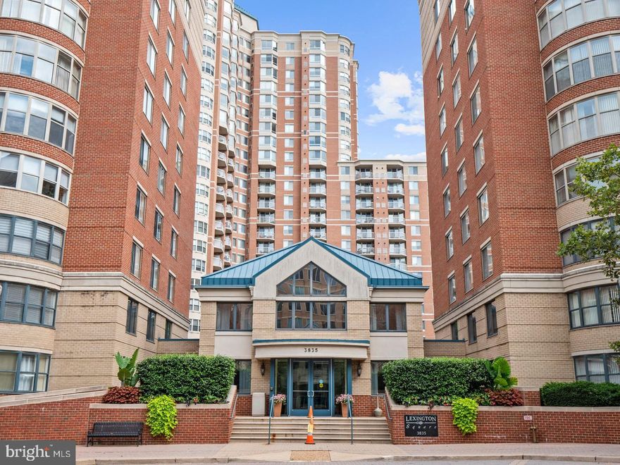 Now Available! Your chance to own this stunning corner unit at the highly sought-after Lexington Square building! This spacious 2-bedroom, 2-bathroom condo on the 9th floor has been beautifully maintained and recently renovated. Featuring an open floor plan, this home offers abundant natural light and thoughtfully positioned bedrooms on opposite sides, each with its own spacious closet. A central fireplace provides a cozy ambiance during the colder months while adding a stylish, modern touch year-round. The unit features updated wood floors, kitchen appliances, blinds, light fixtures, and more. One assigned garage parking space is included with the sales price. Residents enjoy access to premium amenities, including a swimming pool, party room, patio with grills, and a gym. Located just steps from the metro station and within walking distance of restaurants and shops, this is urban living at its finest. Don't wait—schedule your private tour today!