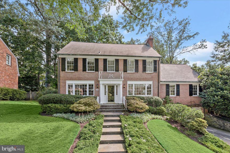 Located on what is widely regarded as one of the most magnificent blocks in the entire zip code, this classic center hall 5BR/4.5BA Sumner colonial features a two story addition added in 2008. Over 4000 sq. ft of finished space adorns this fine home.  Today, the builder says the cost of such an addition would be north of 650K!  A large center island/table space kitchen w/cherry cabinets, hardwood flooring and stainless steel appliances enhances the home.  Above is an expanded  primary bath, a huge walk-in closet and tucked away office.  The home has just been professionally painted and the hardwood refinished in August of 2023.  The backyard, part of a large 10,746 sq. ft. lot,   is flat with a patio and mature plantings.  The gracious center entry is flanked on either side by a large living room with a wood burning fireplace (currently converted to gas) and a large dining room. The Family Room off the living room is a very good sized room with a wall of bookshelves and double doors to the backyard.  A 2-car garage on the lower level, along with a modest bedroom and a full bath plus RR round out the features of that level.  Whitman/Pyle/Wood Acres schools are top notch, the location is quiet and yet you can walk to the Shoppes at Sumner (along a pathway just at the bottom of the block on Baltan).  It's a great house!