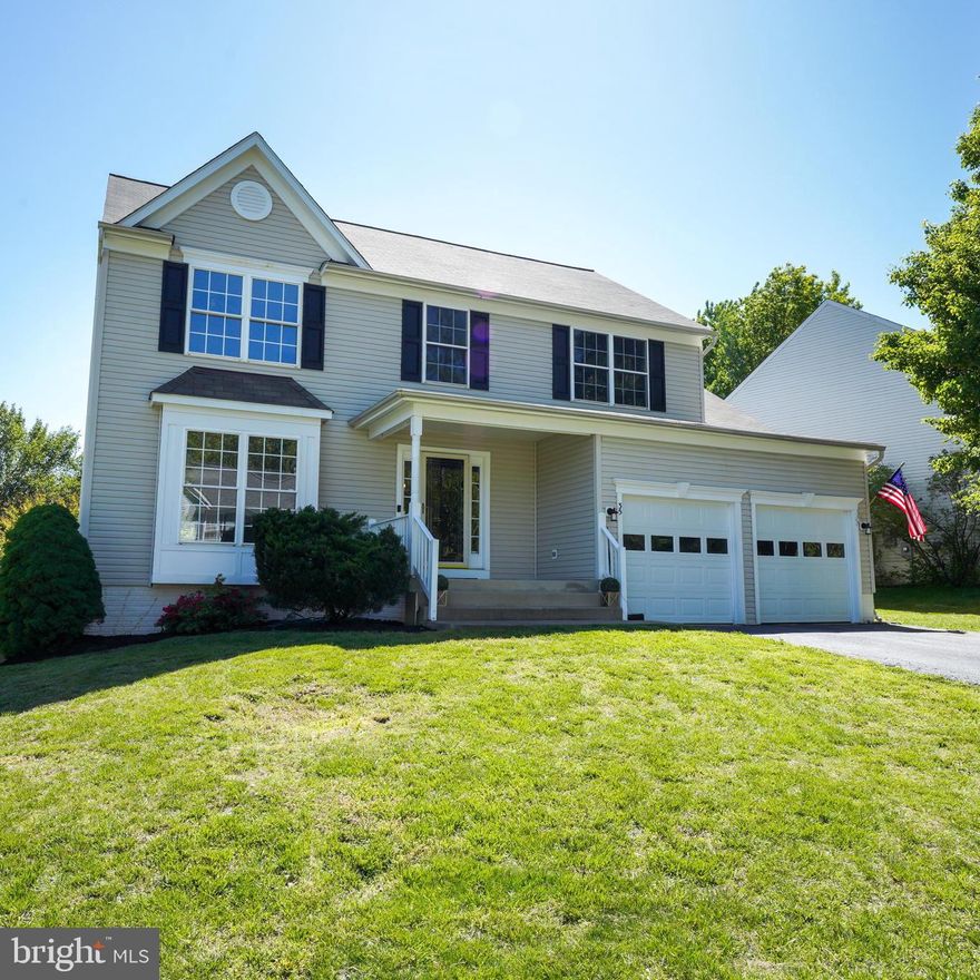 Welcome home to this beautiful colonial in sought after St George's Estates.  Conveniently located off 610.  Accessible to 95, Quanitco, VRE, shopping, restaurants, and more.   Open and bright floorpan offering a formal siting room, formal dining room, kitchen with and island and SS appliances (2019), powder room, and cozy family room with a fireplace.  Upper level boosts 3 bedrooms (four total) plus a primary suite.  The primary suite has vaulted ceilings and a full bath.  Another full bath is located  in the upper hall.  The lower level has a bedroom (NTC), half bath, wet bar, and huge rec room for entertaining.  Speaking of entertaining... this amazing backyard is set up for entertaining with a huge deck and in-ground pool.  Fully fenced too.   Roof 2019.  HAVC 2018.  Pool pump in 2018 and liner in 2019.