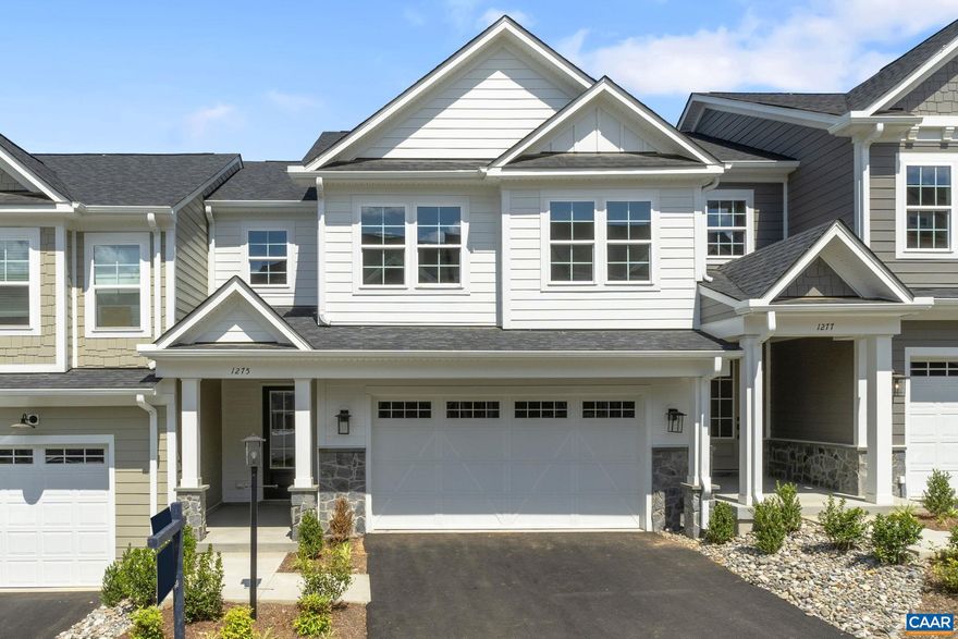 Brand NEW move-in ready home! Welcome to the Grove at Brookhill, a quiet NEW neighborhood nestled in the woods with all the conveniences of Route 29 North in Charlottesville. This interior move-in-ready Bayberry villa features the PRIMARY BEDRM ON THE MAIN LEVEL & MAINTENANCE-FREE LIVING! Offering a luxurious en suite bath and walk-in closet, an open concept kitchen equipped with WALK-IN PANTRY, soft-close cabinetry and granite/quartz tops in both kitchen AND baths, GAS FIREPLACE, plus MUD ROOM & LAUNDRY on the main level. Two private secondary bedrooms with a full bath, open loft, pocket office and storage round out the second level. Indoor/Outdoor Fireplace leads out to Screened Porch. Real Stone, James Hardie ColorPlus� Siding, AND a 2-CAR GARAGE make this Bayberry special!  Brookhill Town Center coming soon with recreation, restaurants, and miles of sidewalks and walking trails planned.  Actual photos!,Granite Counter,Maple Cabinets,Painted Cabinets,White Cabinets,Wood Cabinets,Fireplace in Great Room