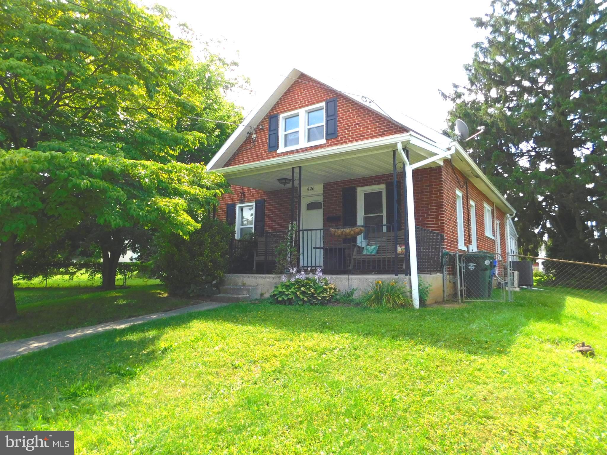 GREAT STARTER HOME! 3 Bed 1 Bath brick Cape Cod style home in a convenient location. Larger on the inside than it looks from the street, has a rear enclosed porch/laundry room, fenced yard and huge storage shed. Home was remodeled around 10 years ago to include the kitchen/bathroom, replacement windows, roof, fixtures, electric service to 200 Amp, HVAC plus mini-split system for the second floor bedroom/closet. Full unfinished basement. Carport with long driveway.