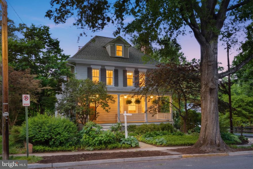 *Open House Sat 5/16 12-3pm & Sun 5/17 12-2pm* Welcome to 3419 Raymond St. in the heart of Chevy Chase, MD — a rare opportunity to own a timeless early-20th-century home in the coveted Martins Addition neighborhood, an inviting enclave known for its tree-lined streets, strong sense of community, and unbeatable location. Situated on a premier block in one of the nation’s most sought-after zip codes, this exceptional property perfectly blends historic charm, modern luxury, privacy, and convenience. Positioned on a quiet, dead-end street and set on a large lot surrounded by beautifully manicured gardens and mature landscaping, the home offers a peaceful residential setting just minutes from everything. Enjoy being less than 5 minutes from Washington, DC, approximately 5–10 minutes to Downtown Bethesda, and only minutes from major commuter routes including the Beltway.

Built in 1911, this classic modified Foursquare seamlessly blends original architectural character with thoughtful modern updates and refined finishes throughout. The home welcomes you with a generous front porch, oversized oak front door, hardwood flooring, pocket doors, two fireplaces, and a stunning wood colonnade with paneled beam detail that elegantly defines the living spaces while maintaining an open and light-filled flow. Rich in craftsmanship and period detail, the home offers warmth, sophistication, and timeless appeal rarely found today.

At the center of the home is a beautifully renovated 2024 kitchen by Karl Construction that perfectly balances classic design with modern performance. Anchored by a striking custom range wall with paneled hood and pot filler, the space features crisp shaker-style cabinetry extending to the ceiling, marble countertops, full-height marble backsplash, professional-grade appliances, brass fixtures and gallery rails, and a thoughtfully curated blend of painted upper cabinetry with warm natural wood lower cabinetry for added depth and character. A charming vintage-style ironstone sink serves as a focal point along the secondary wall, while integrated appliances and additional marble surfaces maintain a cohesive and elevated design throughout. One of the kitchen’s standout features is the custom pantry concealed behind divided-light French wood doors with dark metal hardware, offering exceptional storage while adding architectural interest. 

Additional updates and improvements throughout the home provide both comfort and peace of mind, including new kitchen appliances in 2024, hot water heater in 2016, new boiler in 2022, roof and gutters replaced in 2019, upper AC in 2023, lower AC in 2022, and both chimneys and fireboxes completely rebuilt in 2024. The home also features a recently fully finished attic and a beautifully remodeled primary suite experience, including a luxurious primary bathroom, custom walk-in closet, and private screened porch retreat directly off the suite.

This is a truly special offering that combines the charm and architectural integrity of a historic Chevy Chase home with the high-end updates and functionality today’s buyers are seeking — all in an unbeatable Martins Addition location close to DC, Bethesda, parks, dining, shopping, and commuter access.