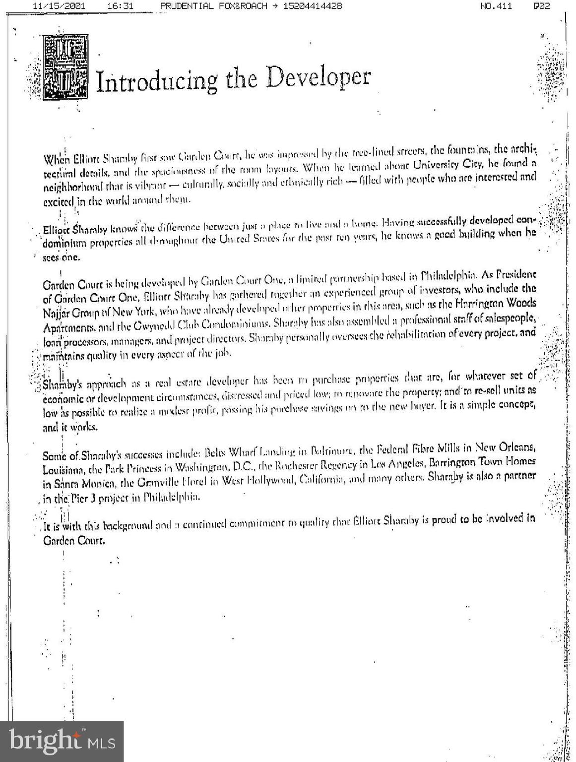 UNIVERSITY CITY - Residential