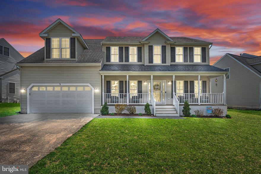 Step inside your new spacious move-in-ready colonial style home and enjoy over 2800 sq ft of living space in the highly sought-after Belmont subdivision in Caroline County.  This home features a 1st-floor master/primary bedroom with a 2nd master/primary bedroom on the upper level along with 3 other bedrooms (5 total).  Hardwood floors will greet you as you enter this lovely home and continue through the dining room.  The kitchen opens to the family room with a stone gas fireplace. This home also features an eat-in kitchen, formal living room, colonial trim package, recessed lighting, 42-inch cabinets, tile backsplash, and 9-foot ceilings.  Fenced level lot with a patio. Outside entry to crawl space with 9-foot ceiling (no connecting stairs).  Come check it out!   Belmont is located between Ashland & Fredericksburg in Caroline County & just off I-95,  perfect for Commuters! Close to shopping, Kings Dominion, YMCA, library, golf & more!