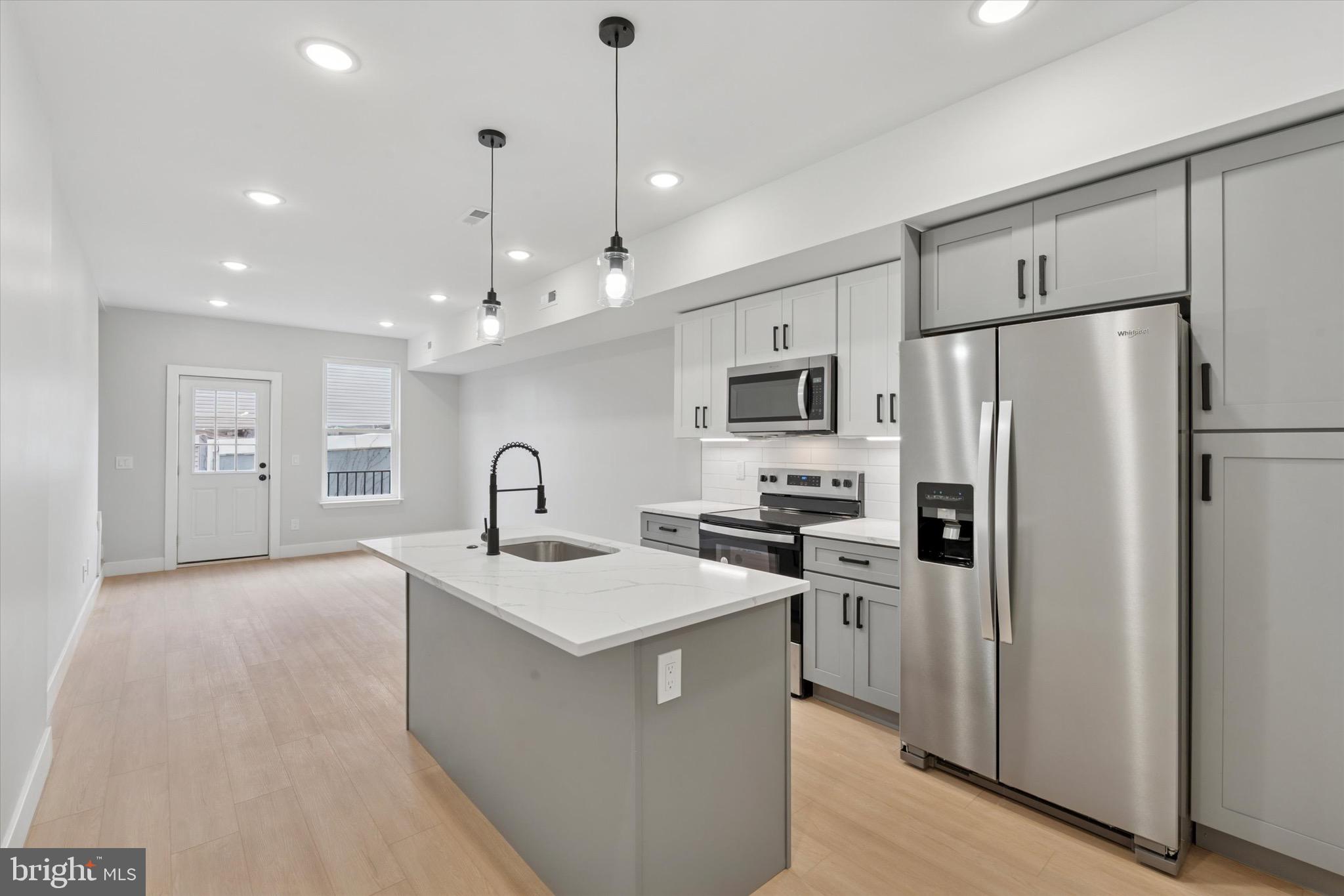 *Available Now!* - New construction 2bd/2ba apartment available in Hot Norris Square. This bi-level apartment features a huge living room with high ceilings, lots of natural lighting, wide-plank hardwood flooring, large windows, a video intercom, and a private rear patio. The modern kitchen has white cabinets, granite countertops with natural veining, subway tile backsplash, and stainless steel appliances - including a washer/dryer in the unit. There is energy-efficient central heating/cooling, LED recessed lights throughout, and custom metal railings. The primary bedroom has a large walk-in closet and ensuite primary bathroom with glass shower and porcelain marble tile. Two bedrooms and two full bathrooms are located in the basement. NO DOGS ALLOWED. 1 Cat Allowed. Pet Deposit TBD. The Neighborhood: Only a few blocks from Fishtown and Northern Liberties, one block from Norris Square Park, 2 blocks to the Market-Frankford Line, restaurants/bars everywhere such as Evil Genius Brewing, Human-Robot Brewing, LMNO, Front St Cafe, Laser Wolf, Suraya, Pizzeria Beddia and surrounded by new construction projects. Hop on I95 within a few blocks for quick highway access. Schedule your showing today!!!! Tenant Requirements: Applicants to make 3x the monthly rent in verifiable net income, credit history to be considered, no evictions within the past 4 years, and must have a verifiable rental history with on-time rental payments. Exceptions to this criteria may exist under the law and will be considered.
Applicants to make 3x the monthly rent in verifiable net income, credit history to be considered, no evictions within the past 4 years, and must have a verifiable rental history with on-time rental payments