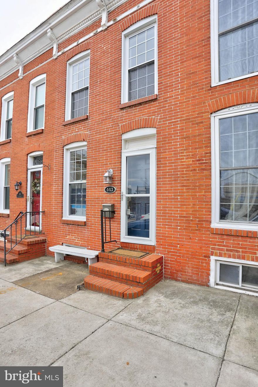 Charming 2-bedroom townhome just off-Key Hwy in Riverside. This inviting home features exposed brick, original 1885 wood flooring, and an original 1885 mantle that adds historic character throughout. The spacious kitchen offers ample room for cooking and entertaining, and the first floor includes a full-size washer and dryer for added convenience. Upstairs, you’ll find two bright, comfortable bedrooms with ceiling fans and a shared full bath featuring a relaxing soaking tub. Best of all—parking is a breeze with no permits needed.