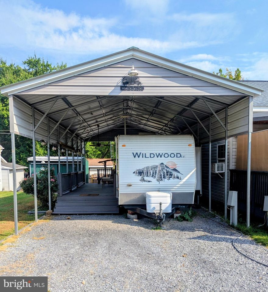 ** WELCOME TO RIVER BEND/SEASONAL LOT AVAILABLE TURNKEY** River Bend is a privately owned 400 acres recreational- vehicle camp resort with seasonal activities for members, families and guests. This great RV park is tucked away on the Upper Potomac River of West Virginia; River Bend is one of West Virginia's most popular family seasonal destinations. Just a short drive from the Washington and Baltimore metro area. Open with utilities from April 1 to November 1. Lot owners have access to their property the entire year. *** Members Enjoy *** * Amazing views and wildlife, Potomac River access, Trails, Swimming pools, Mini-Golf, Youth center, Tennis and basketball courts, laundry facilities, convenience store, deli and lounge. *Bath houses throughout the park, boat ramp, bar and grill and even a church located on the grounds. River Bend also hosts numerous activities such as 4th of July fireworks, small 
carnival, bonfires, poker runs, horseshoe tournaments, car show, Halloween Trick or Treat and so much more.
****VERY CLEAN WILDWOOD CAMPER WITH BUNKHOUSE*****
Get Excited about this one! Welcome to your vacation home away from home located at Block 18 Lot 38 Hollow Log in Riverbends seasonal campground.  Lot comes with a 40 Ft 2007 Wildwood camper with a nice patio area to sit with friends and family with a large gazebo and outdoor fireplace and pavilion on SEWER (No pump outs). Sit on your deck or patio and enjoy camping living. Shed, fireplace, pavilion, camper and gazebo all convey.