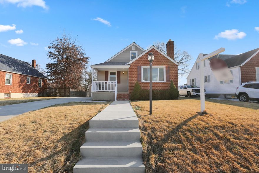 Beautifully renovated, light filled 3 bed, 2 full bath cape cod in the friendly Joppa View neighborhood. The main floor features hardwood floors, an open concept living room and dining area. The kitchen features granite countertops, glass tile backsplash, SS appliances, upgraded cabinets and flows nicely out to the back deck and large backyard with swingset. Perfect for entertaining. 2 beds and a full bath finish the main level. Upstairs features brand new carpet and storage under the eaves. Finished basement with 2nd exit comes complete with wet bar, fridge, another full bath and is wired for surround sound. Plenty of parking with the over sized garage and double wide driveway. This house has it all and pride of ownership shines! Don't miss out!!