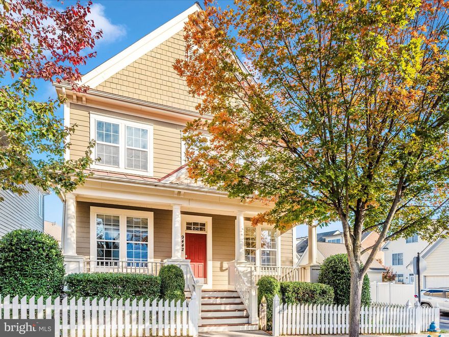 Imagine waking each morning in an established enclave of the Villages of Urbana subdivision, within the vibrant hub of Urbana. Here the sidewalks are bordered by trees, children are heading to school, and neighbors greet one another; a scene of effortless charm and welcoming calm. You are within easy reach of shopping, dining, and daily necessities; the convenience you have always wanted is at your fingertips. Schools, restaurants, recreation and parks dot the nearby landscape, providing a strong sense of community and connectivity. Whether you are commuting or living a retired life, you will appreciate being just a short drive from major thoroughfares while still maintaining that tucked away neighborhood feel. This is exactly the kind of setting where the words “storybook neighborhood” truly applies; a place where roots are easily put down, where routines are enriched by convenience, and where every day begins and ends in comfort. Built in 2006, this elegant home is thoughtfully designed for today’s life. The property has approximately 4,150 sq ft of finished living area, including 5 bedrooms and 3 full and 1 half baths. A welcoming foyer opens into formal and informal living spaces, perfect for both relaxing evenings and entertaining friends. The main level features hardwood flooring and rich architectural detail (crown moldings, chair railings) that add classic elegance to everyday living. The gourmet style kitchen includes a large island, granite countertops, stainless steel GE Profile appliance package, and opens into the family room with a gas fireplace, setting the stage for meals, homework time, and weekend gatherings. On the bedroom level you will find four generous bedrooms, including the primary suite. Downstairs the finished basement expands your living options: perhaps a home theater, playroom, guest suite, or home gym; the space flexes to your lifestyle. The fenced rear yard offers excellent space for family parties, friendly gatherings, or quiet evenings in the fresh air. A detached 2 car garage provides practical everyday access without the overwhelming parking scramble. The lot is appealing, manageable, and surrounded by other well kept, established homes, giving you that curated neighborhood aesthetic. If you’ve dreamed of a home in a neighborhood that feels like something out of a storybook; where the pace is relaxed, the surroundings are friendly, and everything you need is nearby, 9442 Carriage Hill Street offers exactly that. With space for family, room for entertaining, and the kind of practical location that makes daily life easier, this home is more than just walls and rooms; it’s a place where memories will be made and life will flow.