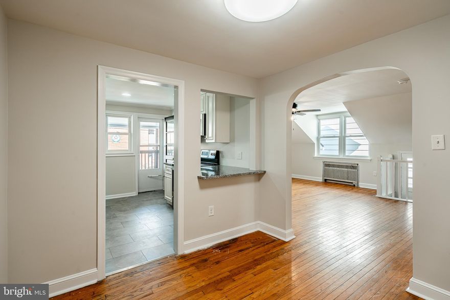 Phoenixville Large 2 Bed 2 Bath 1000 sq. ft. unit with an amazing Deck! This is like having your own home!! 2nd Floor Unit with 20x15 Living Room, separate 9x10 Dining Room, New Kitchen with granite counters, New Cabinets, SS Appliances, Refrigerator, Stove, Microwave, Dishwasher. Large 24x8 Deck off kitchen, Hall Bathroom, Master Bedroom with private bath and large walk-in closet. Large 2nd 12x12 bedroom. In-unit laundry with extra storage area. Gas Heat and Central Air. Off-street parking available.