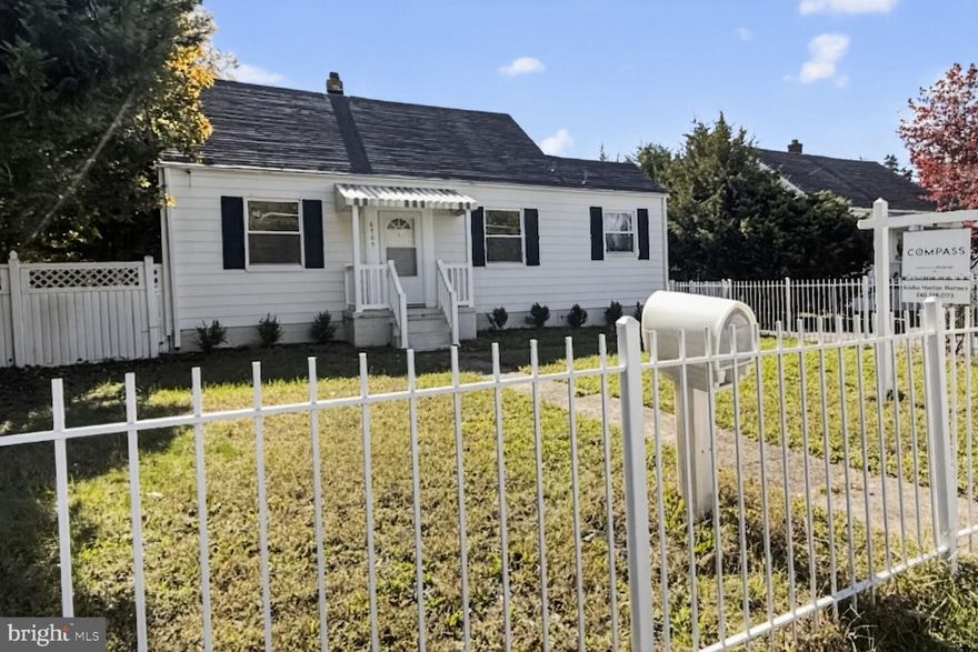 This cozy 4 bedroom, 2 Full bath 2 level home located in Morningside, Md. has been completely renovated.  Main level features 2 bedrooms, a full bath, living room/dining room combination, eat in kitchen with granite kitchen counters, stainless steel appliances and built in microwave. The kitchen leads to a large deck, facing a huge backyard, great for entertaining with a storage shed.  2nd level has 2 bedrooms and another full bath.  There is a driveway for private parking,  There are also some great neighborhood parks nearby Located near Joint Base Andrews,  5 miles from Washington DC, minutes to routes 5, 295 & 495.  Single Family home with a Townhome price tag. PLEASE wear shoe covers (provided) while inside the house, lock all windows and doors before leaving the property, and return the key to the lockbox.